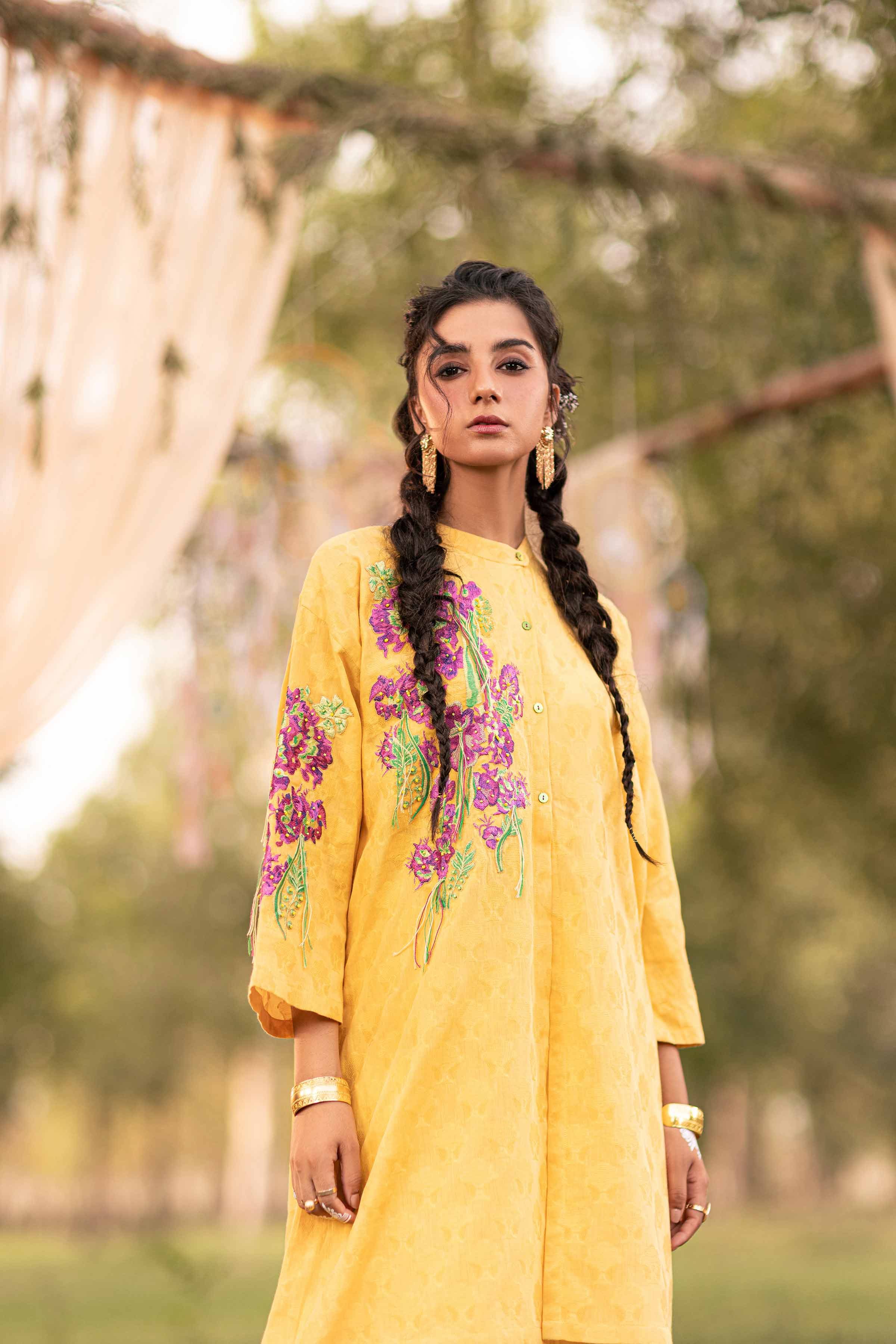 2 Piece - Embroidered Suit - FS24-64