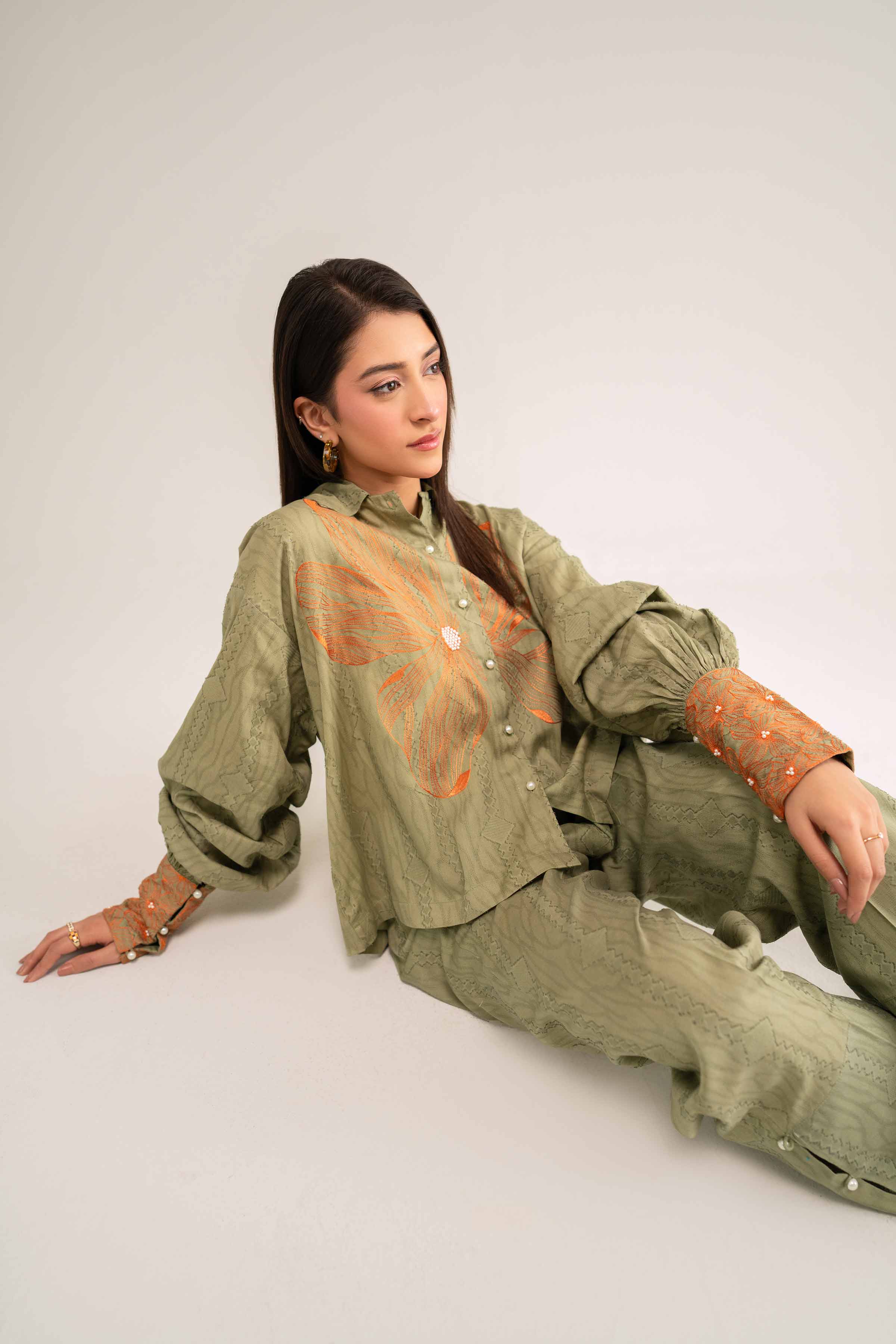 2 Piece - Embroidered Suit - FS25-13