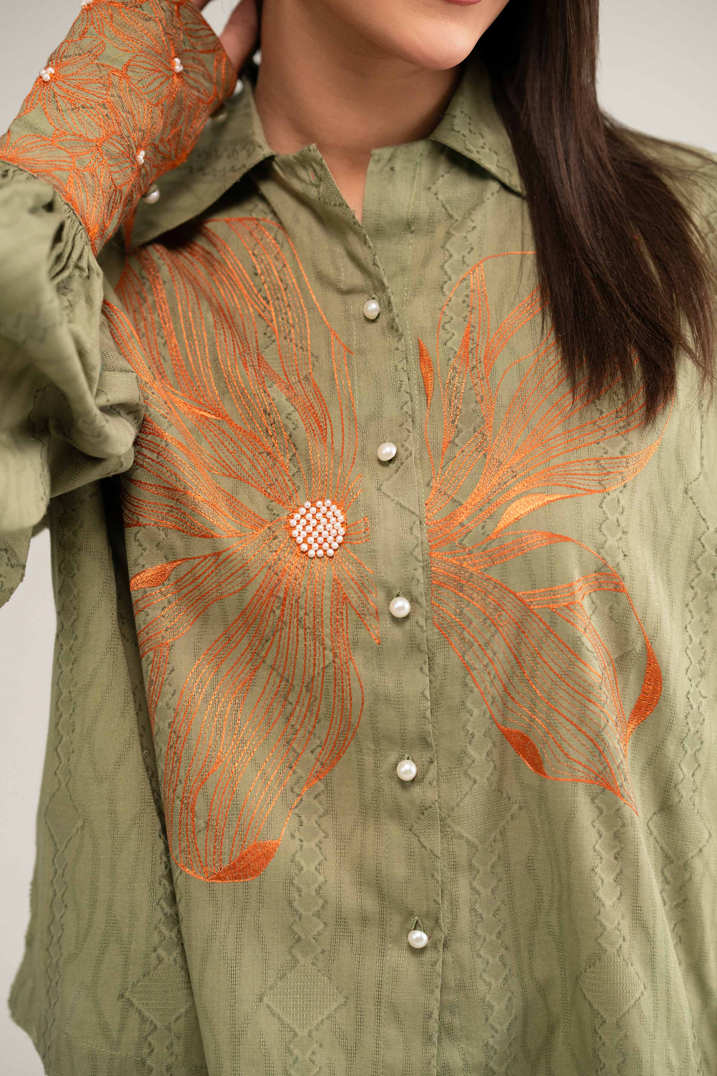 2 Piece - Embroidered Suit - FS25-13