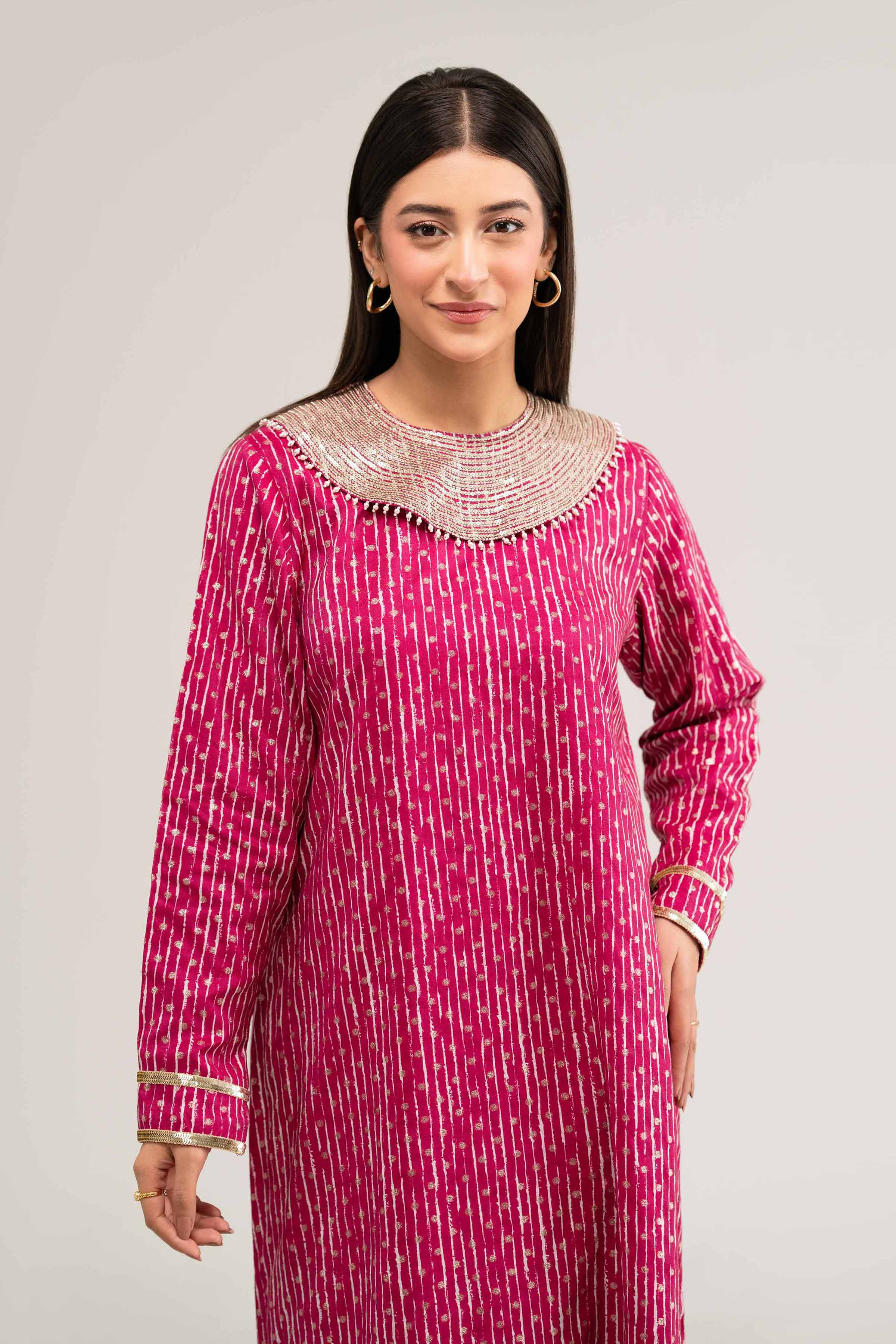 Printed Embroidered Shirt - FS25-24