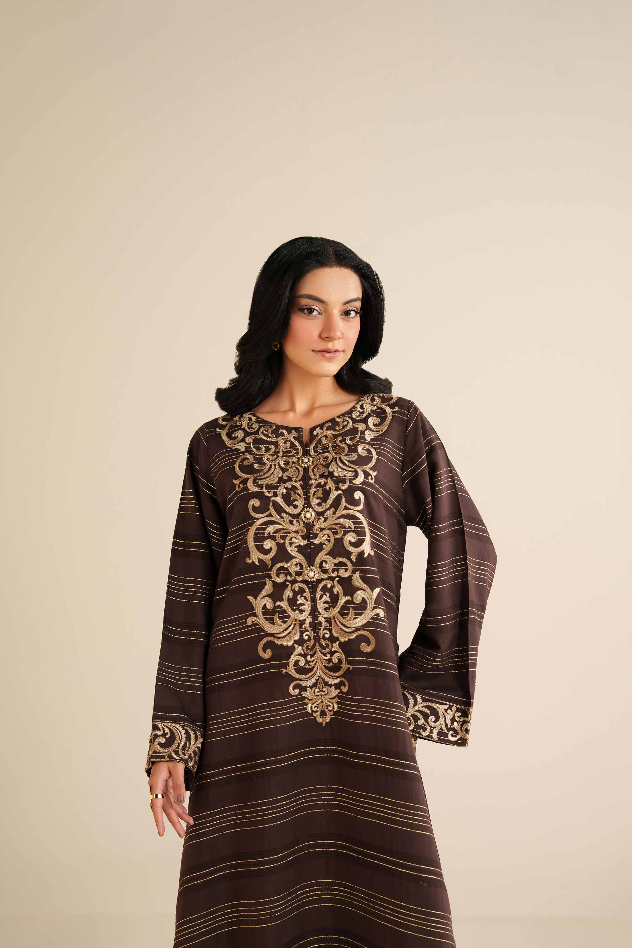 Nishat Linen UAE - Embroidered Dress - FS25-68