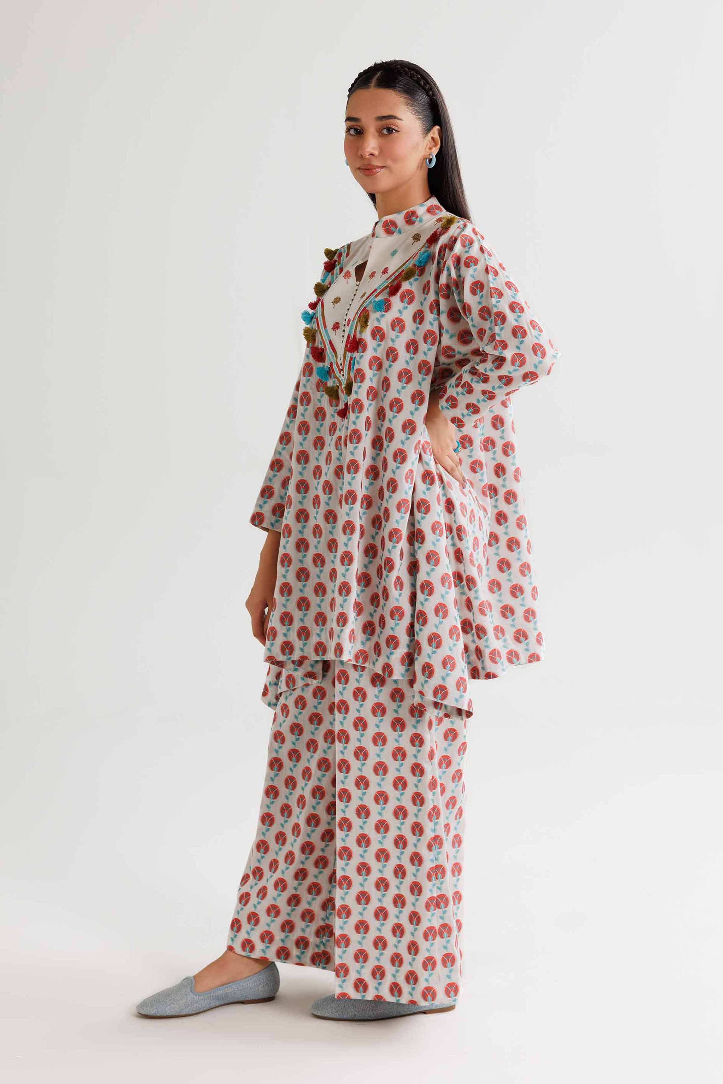 2 Piece - Embroidered Suit - FW24-35