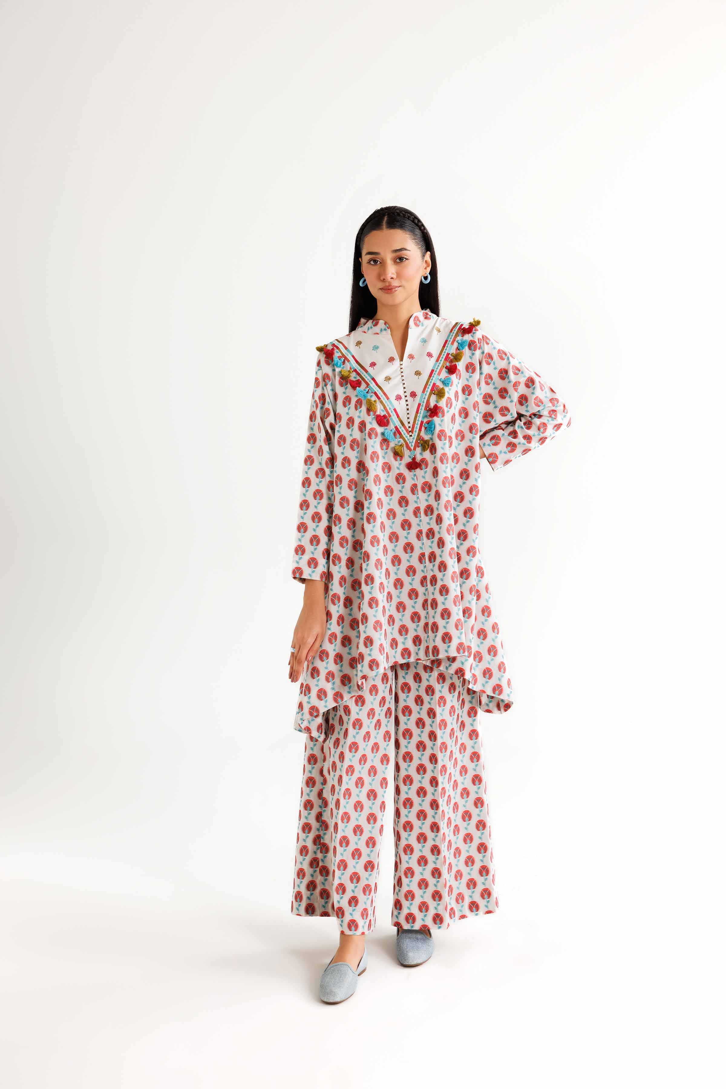 2 Piece - Embroidered Suit - FW24-35