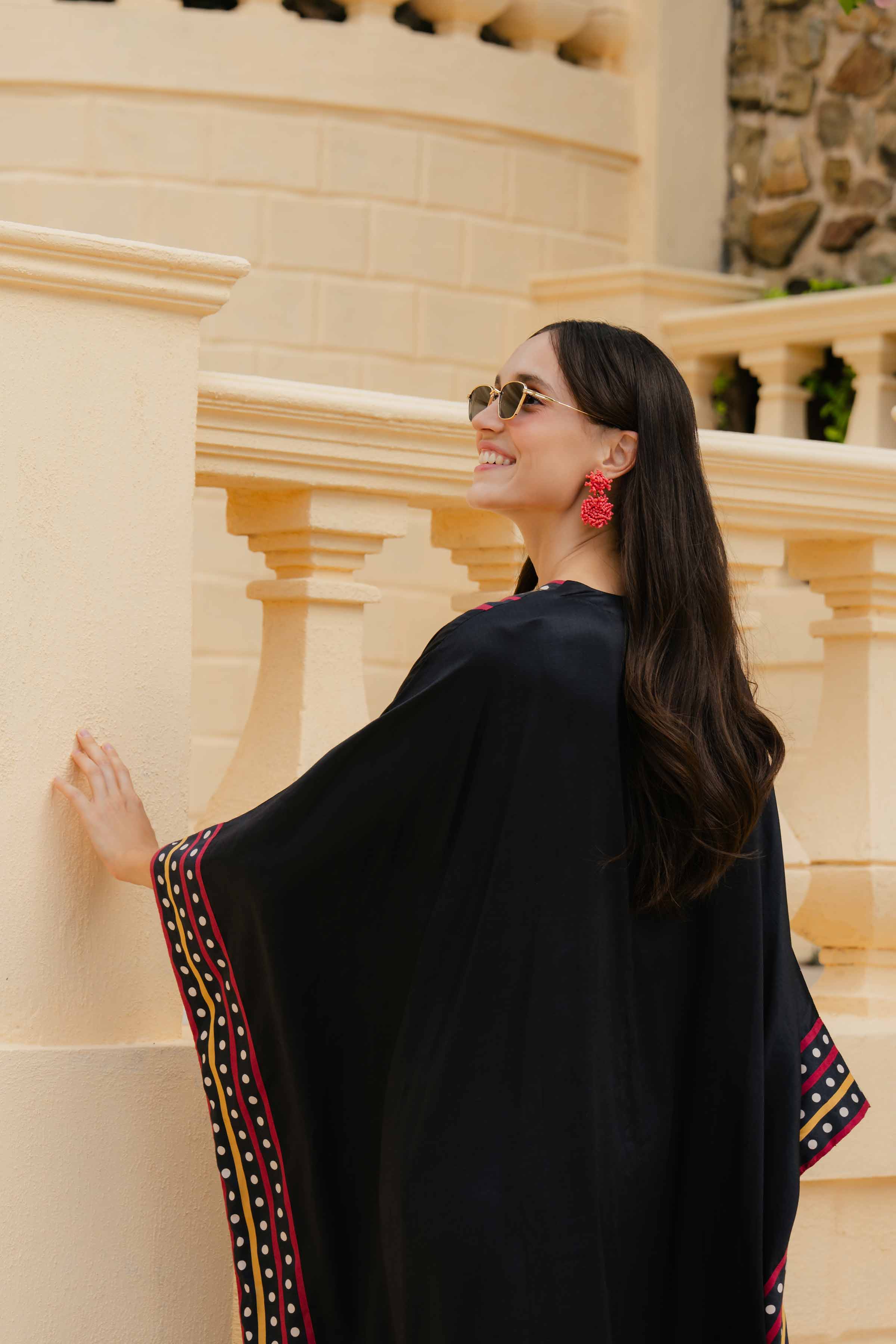 Printed Embroidered Kaftan - FW24-52