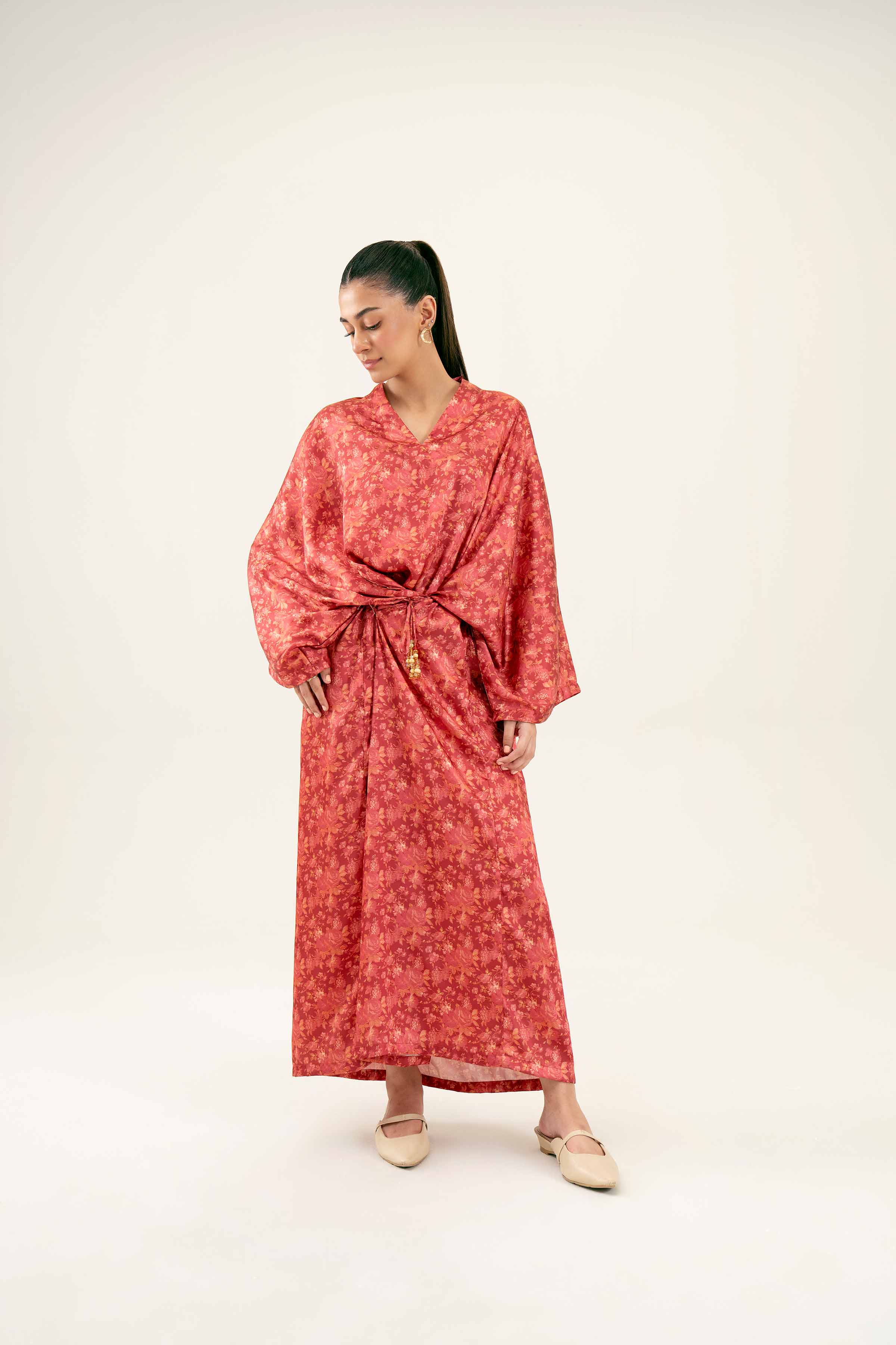 Printed Kimono Dress - FW24-58