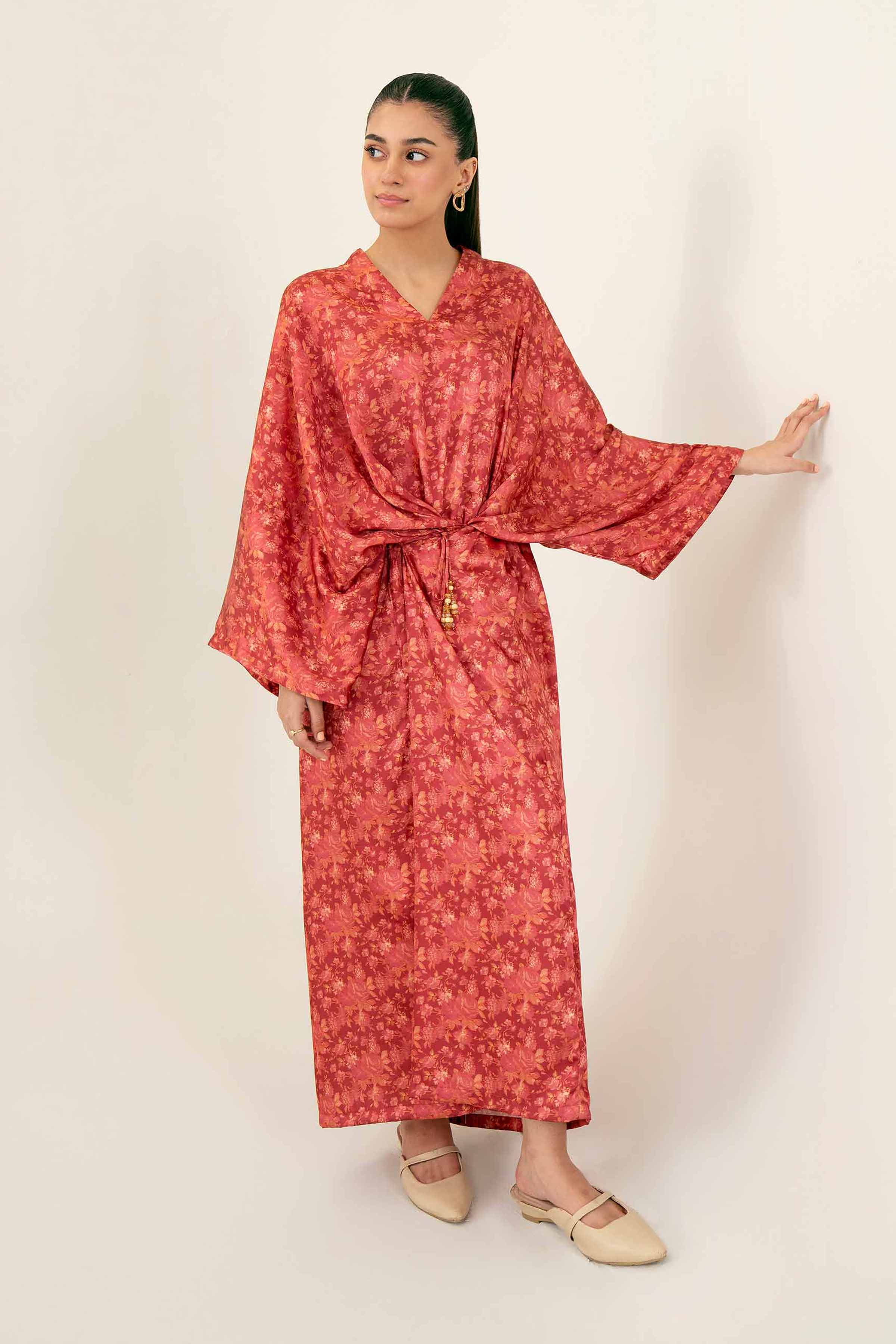 Printed Kimono Dress - FW24-58