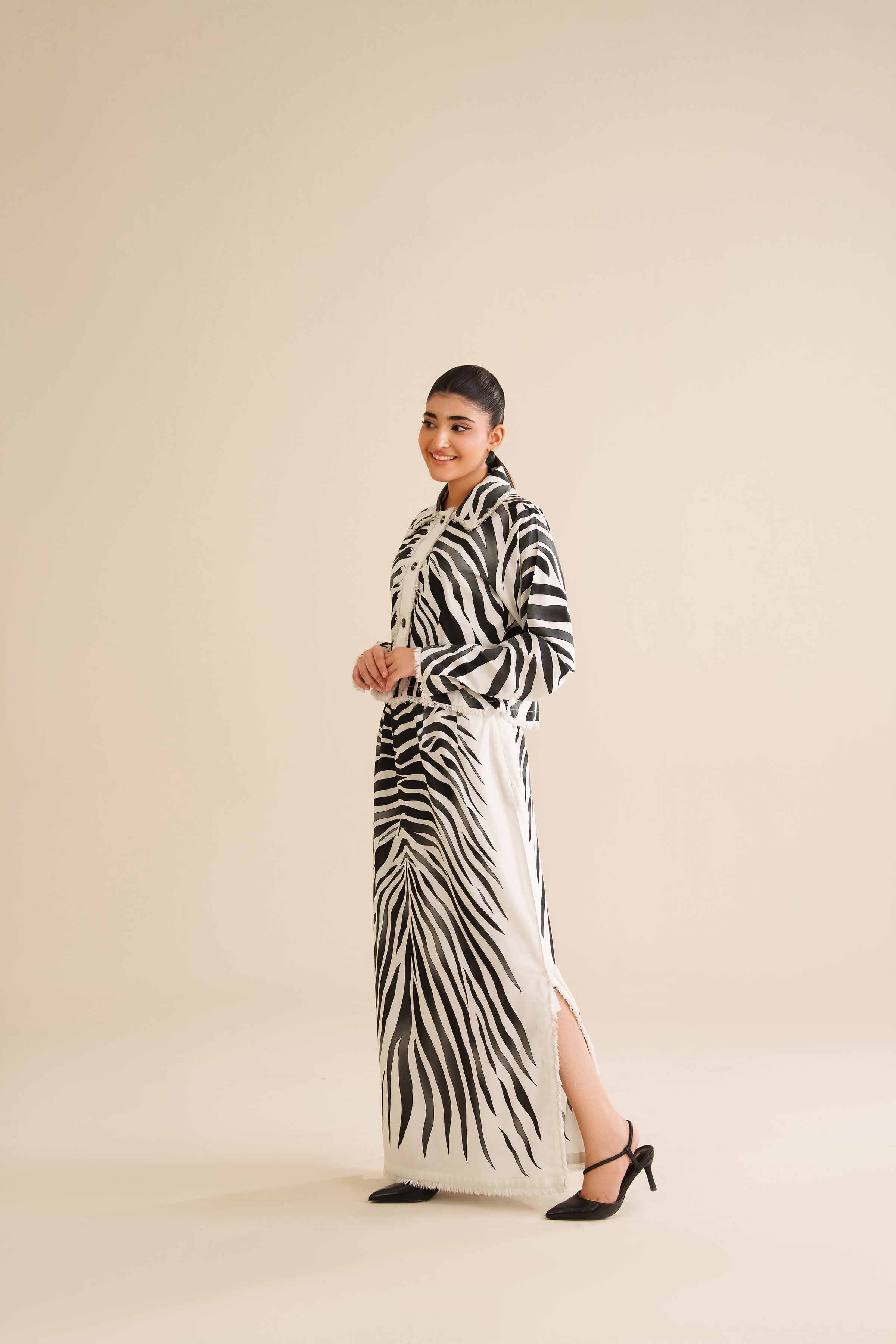 NISHATUAE - Multi Printed Cotton 2-piece Ready to wear Dress