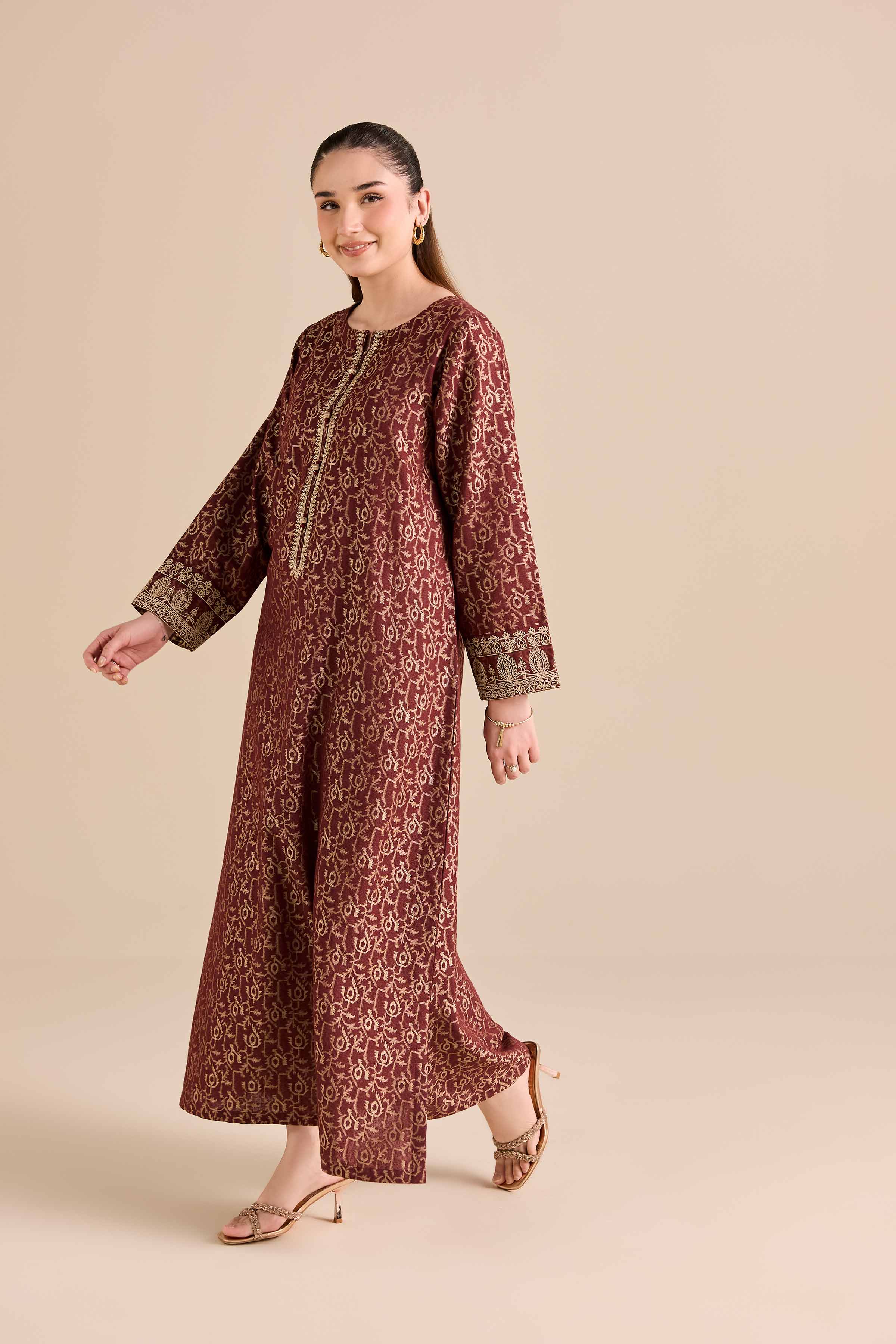 Nishat Linen UAE - Embroidered Shirt - FW25-15