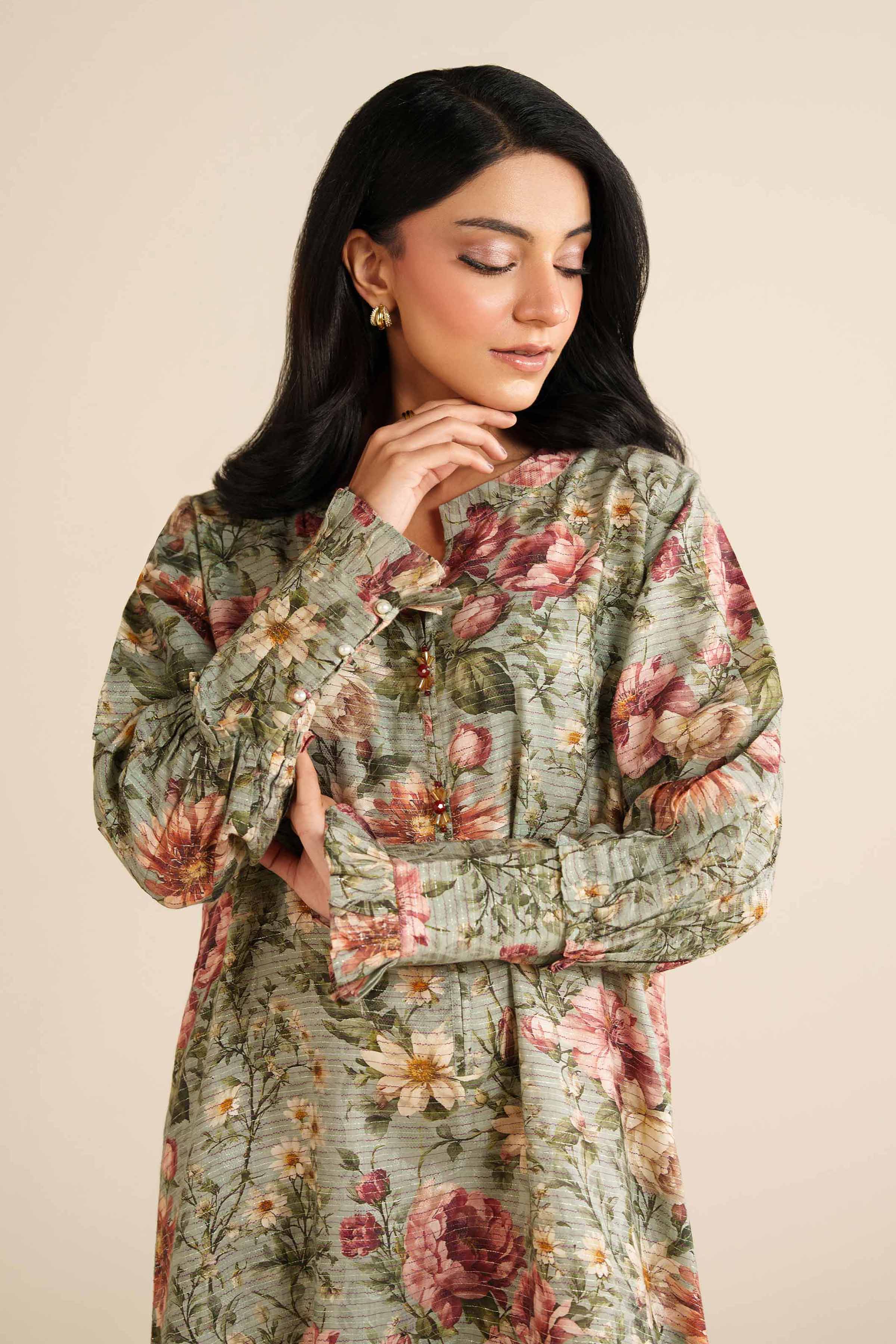 Nishat Linen UAE - Printed Shirt - FW25-19