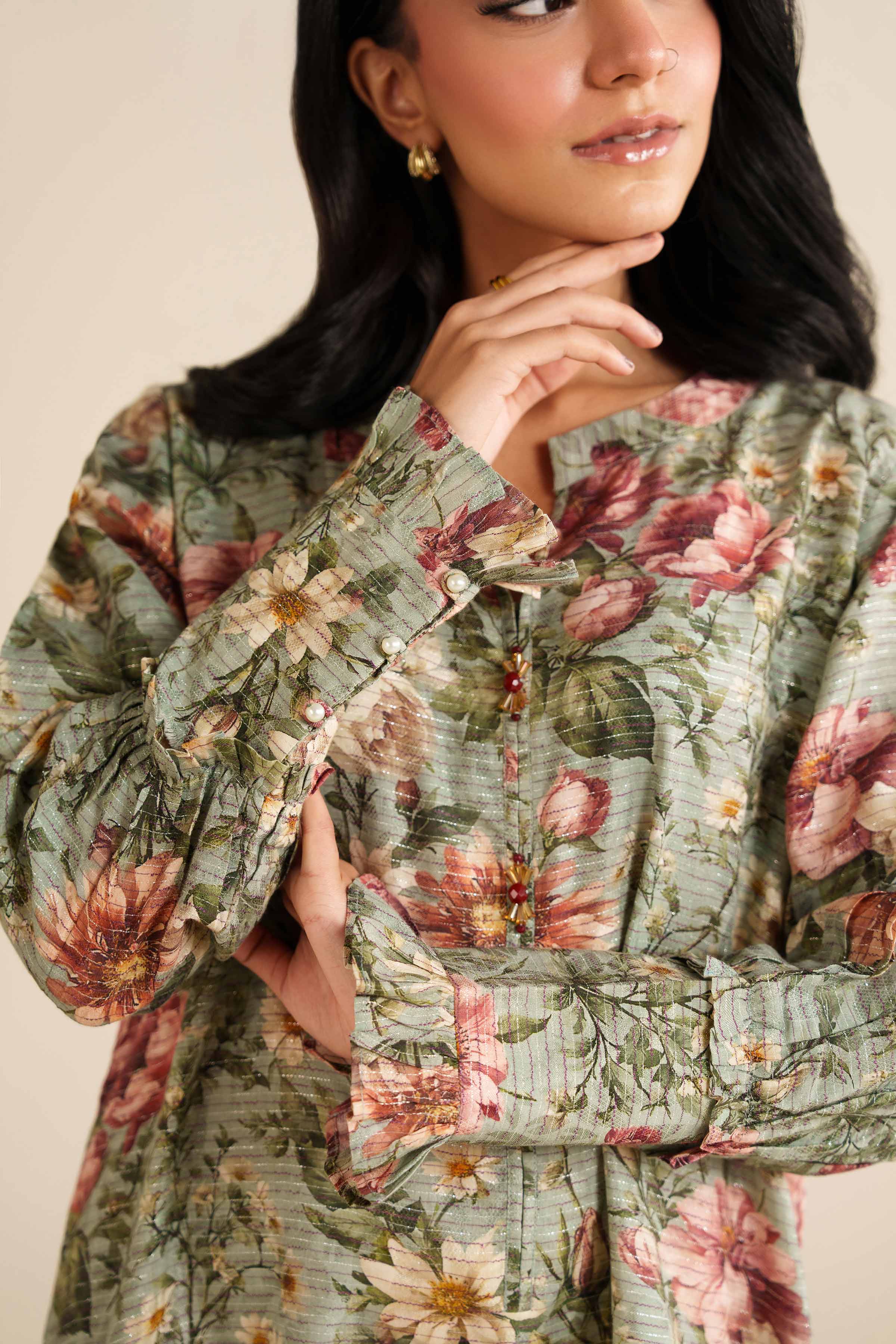 Nishat Linen UAE - Printed Shirt - FW25-19