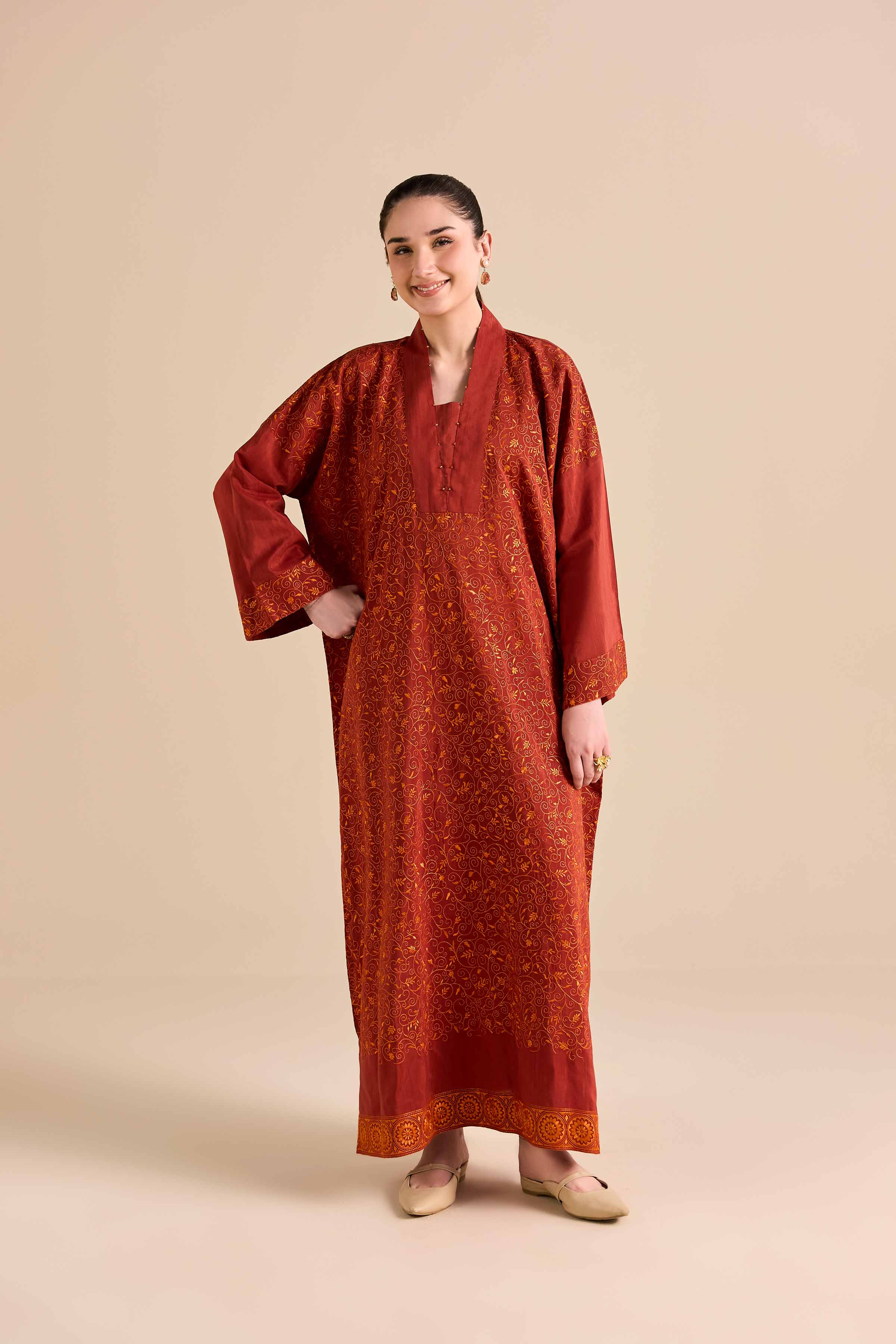Nishat Linen UAE - Embroidered Shirt - FW25-29