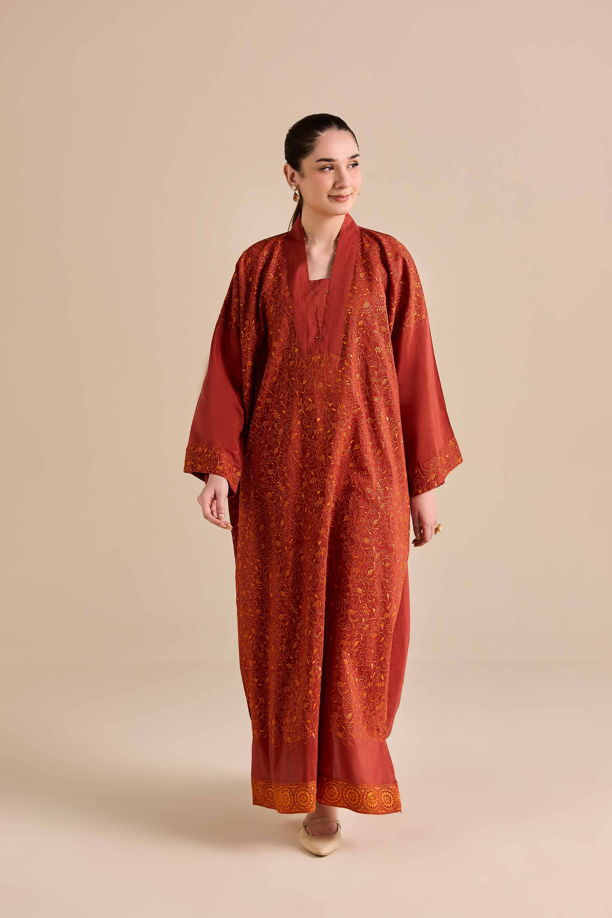 Nishat Linen UAE - Embroidered Shirt - FW25-29