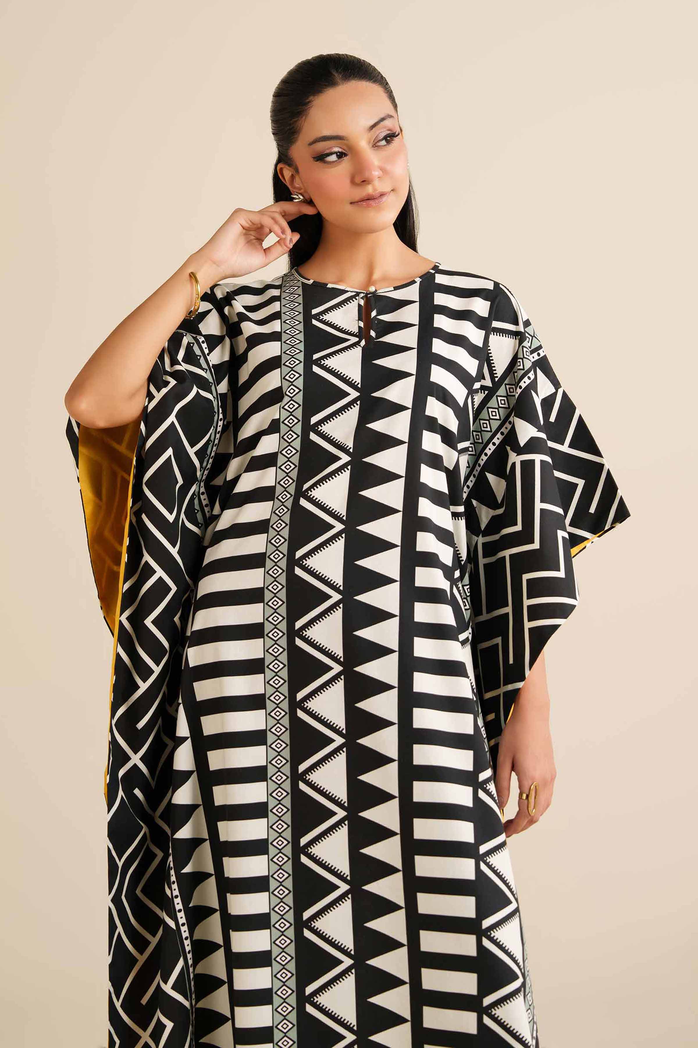 Nishat Linen UAE - Printed Kaftan - FW25-30