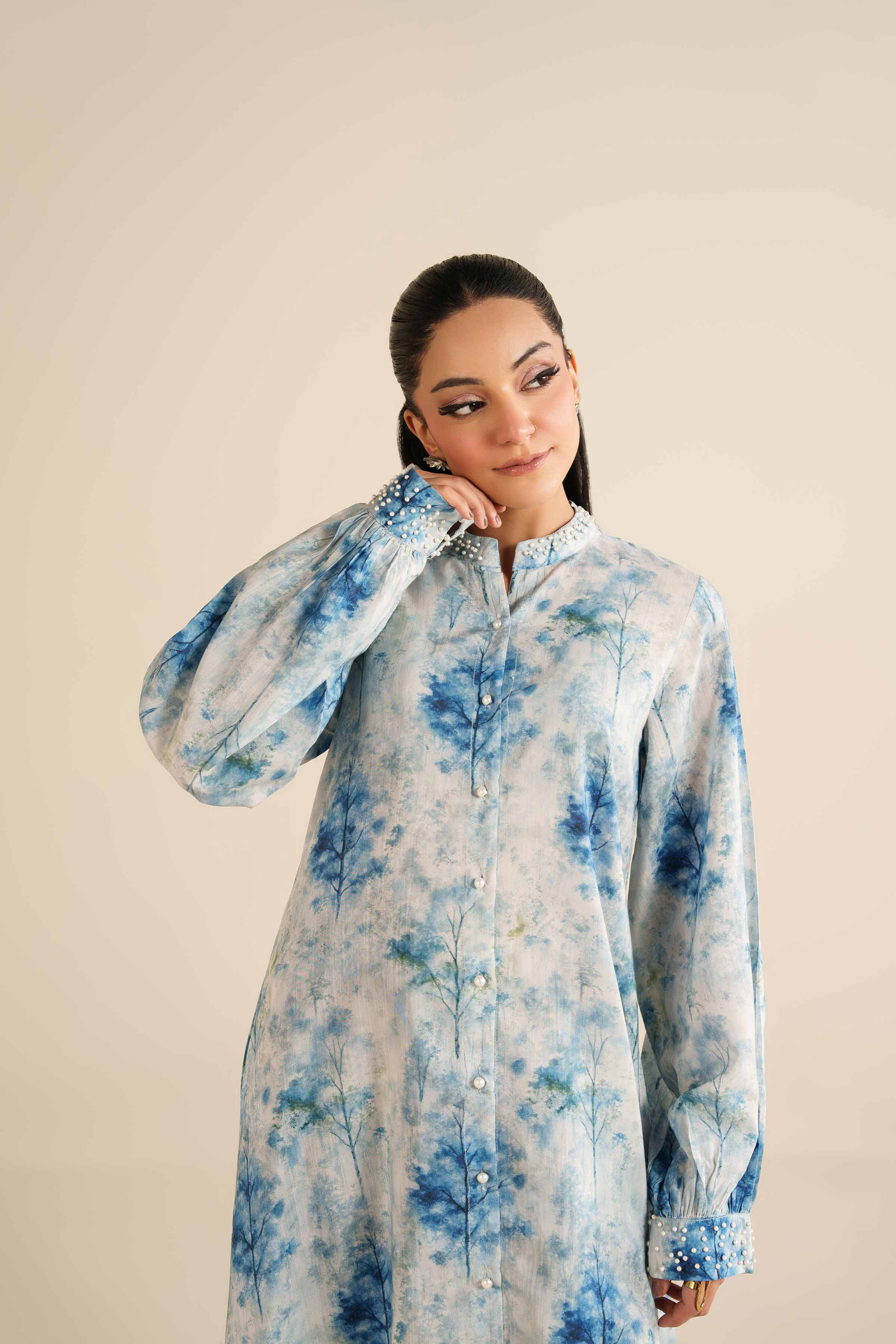 Nishat Linen UAE - Printed Dress - FW25-43
