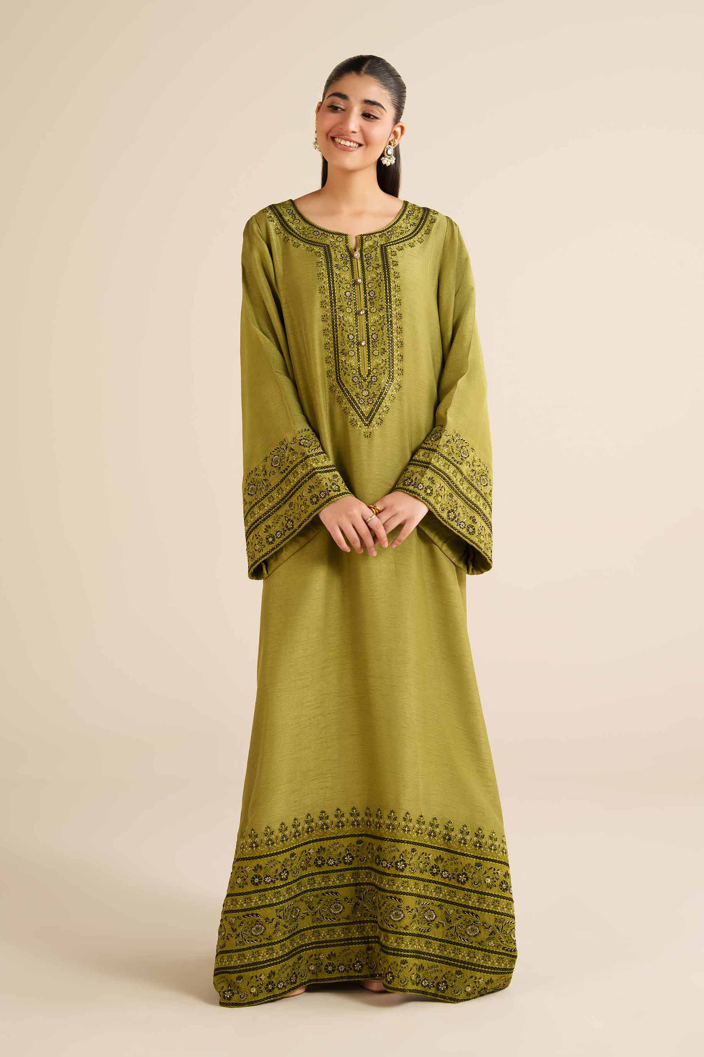 Nishat Linen UAE - Embroidered Shirt - FW25-58