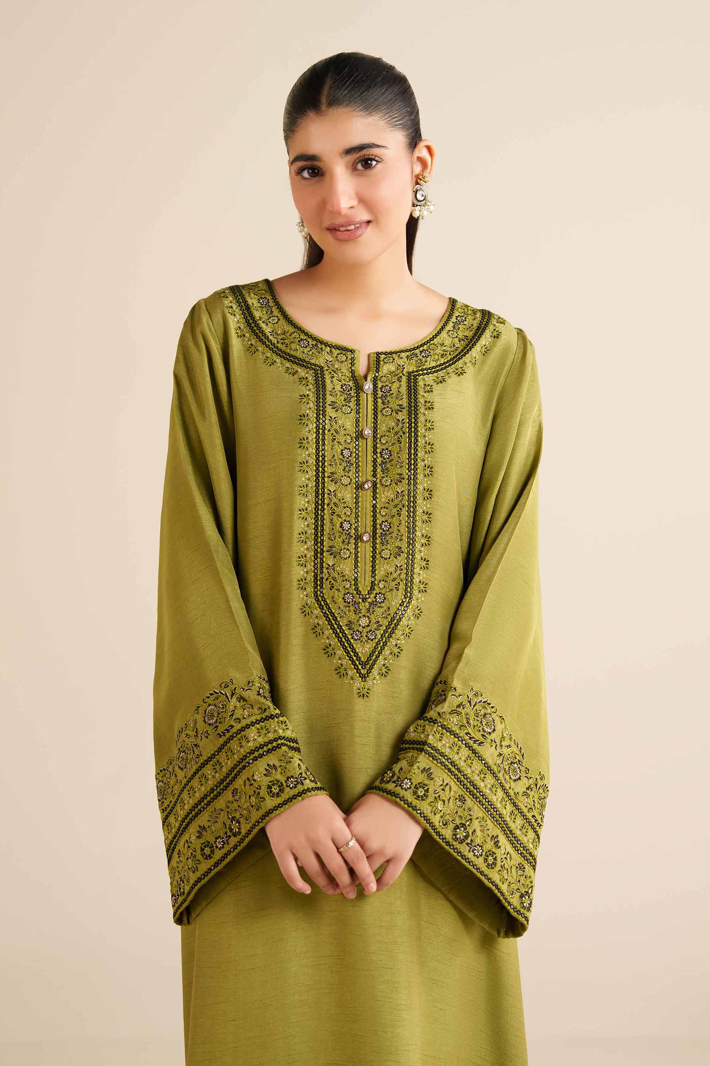 Nishat Linen UAE - Embroidered Shirt - FW25-58
