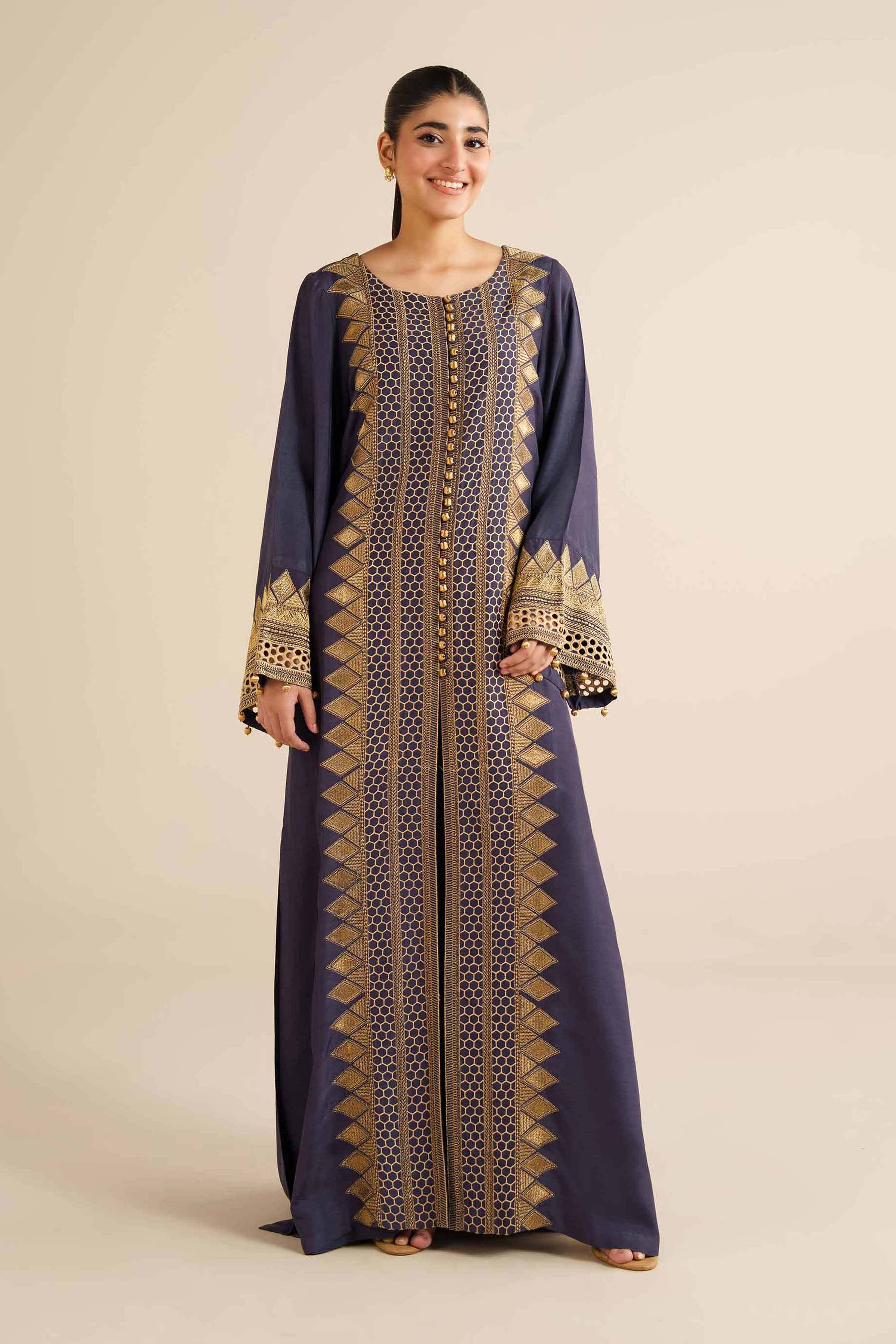 Nishat Linen UAE - Embroidered Shirt - FW25-59
