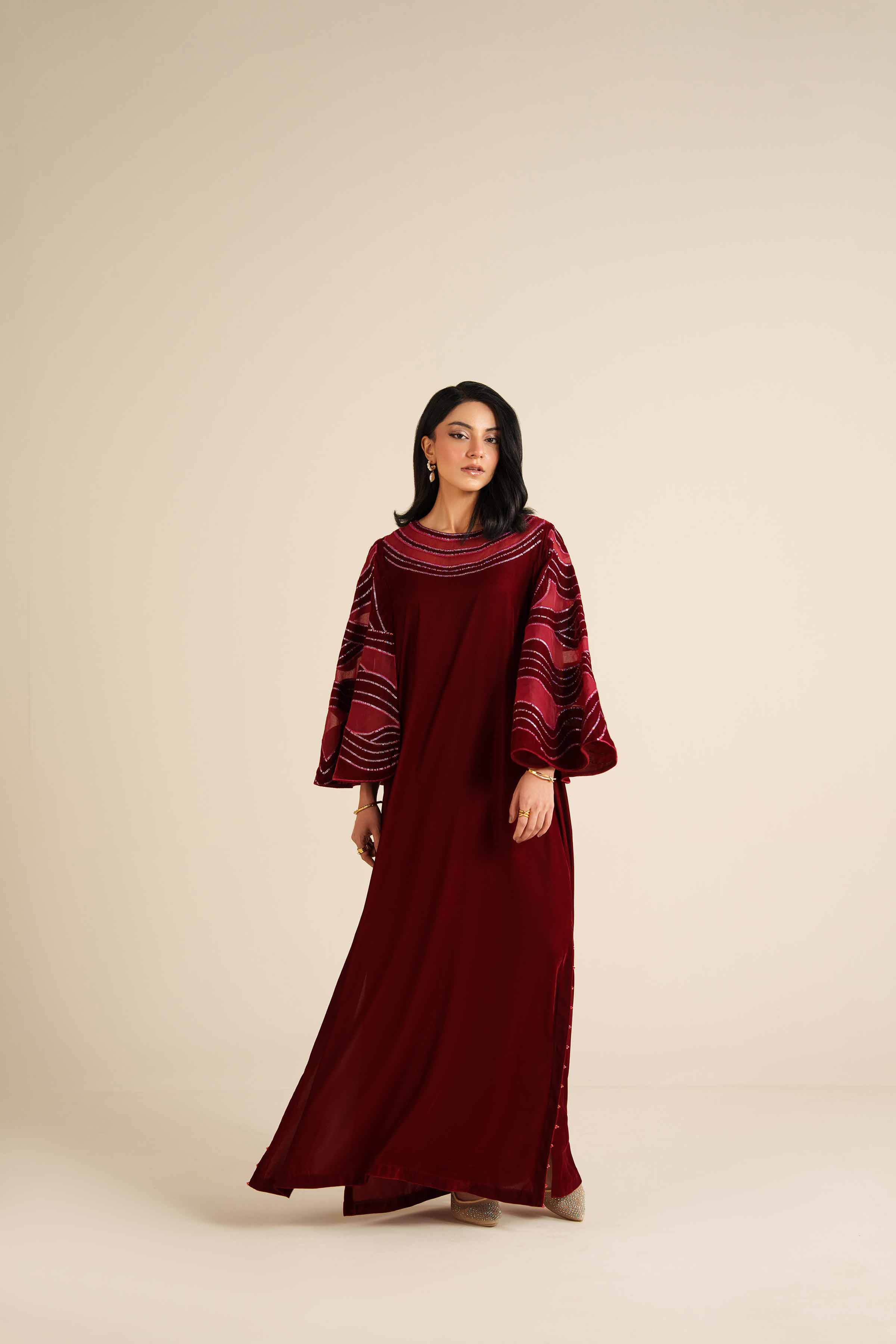 Nishat Linen UAE - Embroidered Shirt - FW25-61