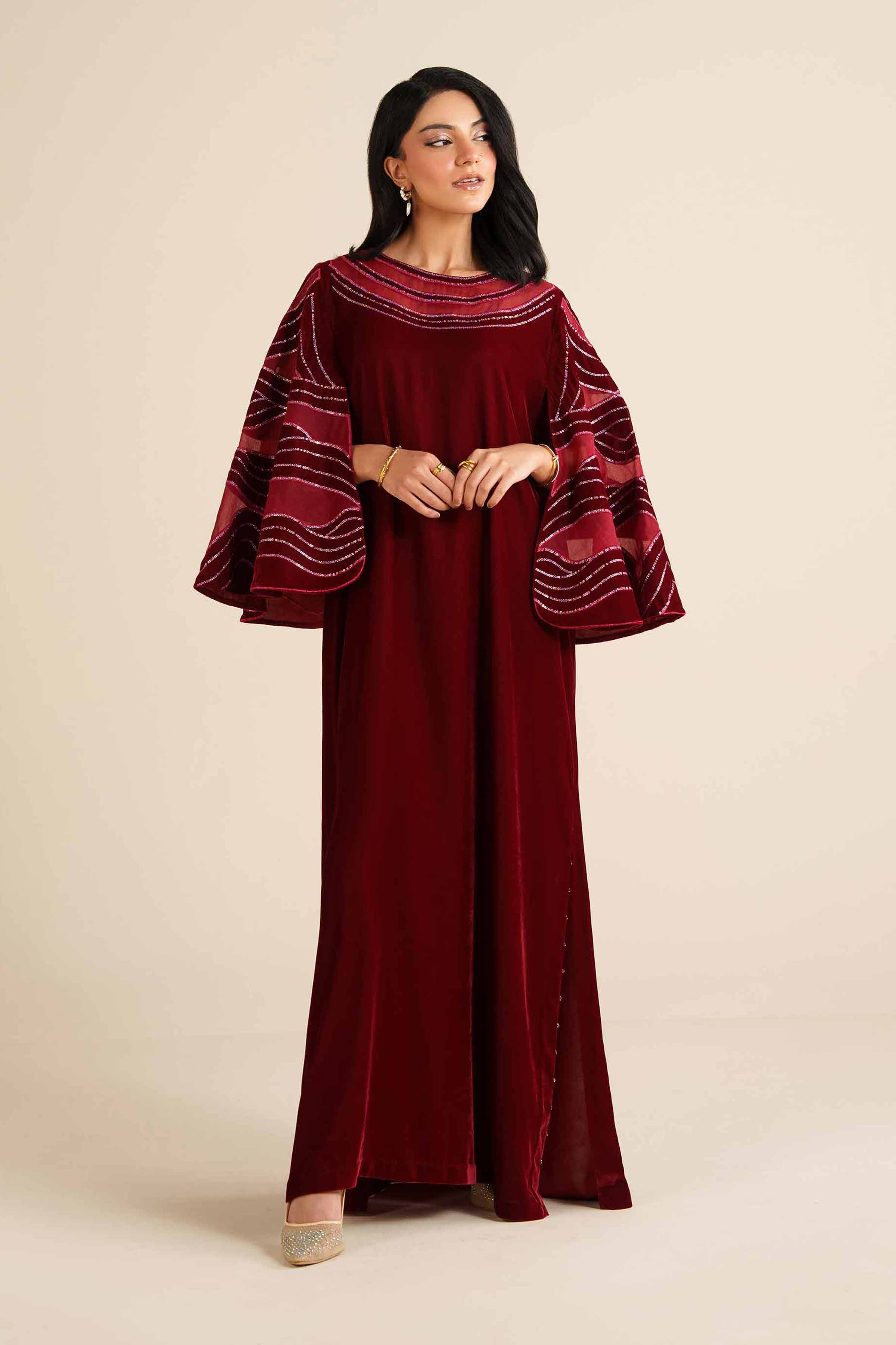 Nishat Linen UAE - Embroidered Shirt - FW25-61