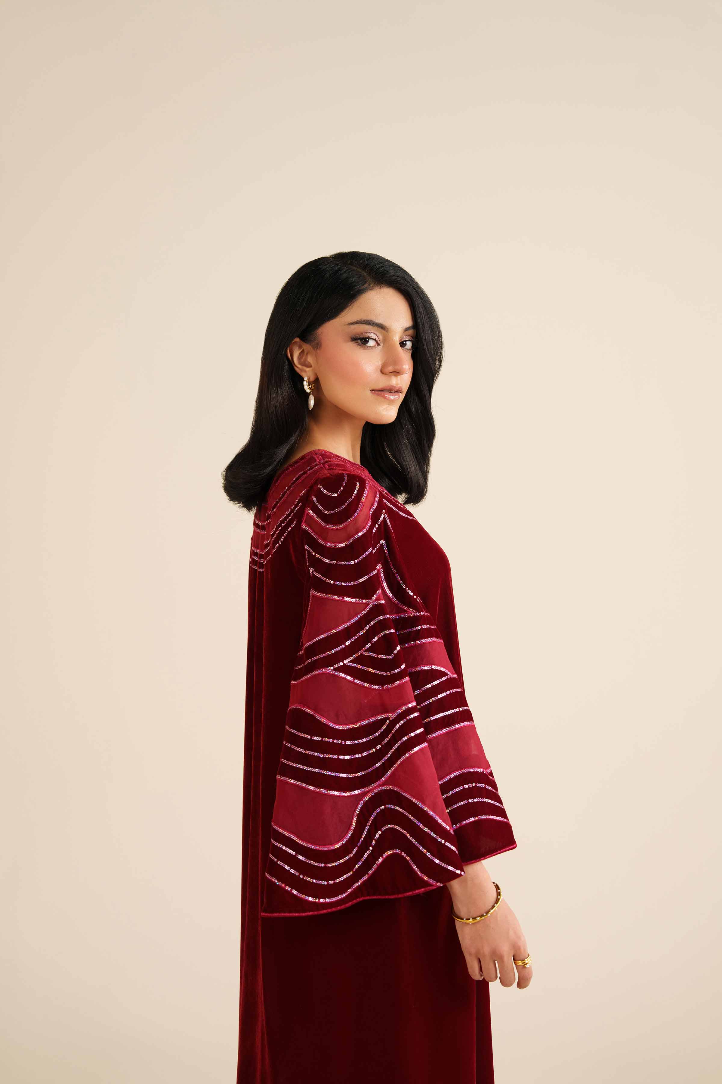 Nishat Linen UAE - Embroidered Shirt - FW25-61