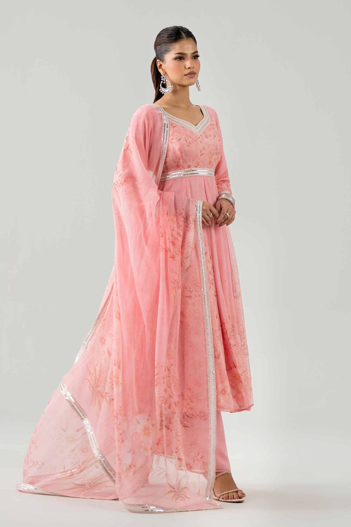 3 Piece - Printed Embroidered Suit - KBS26-110