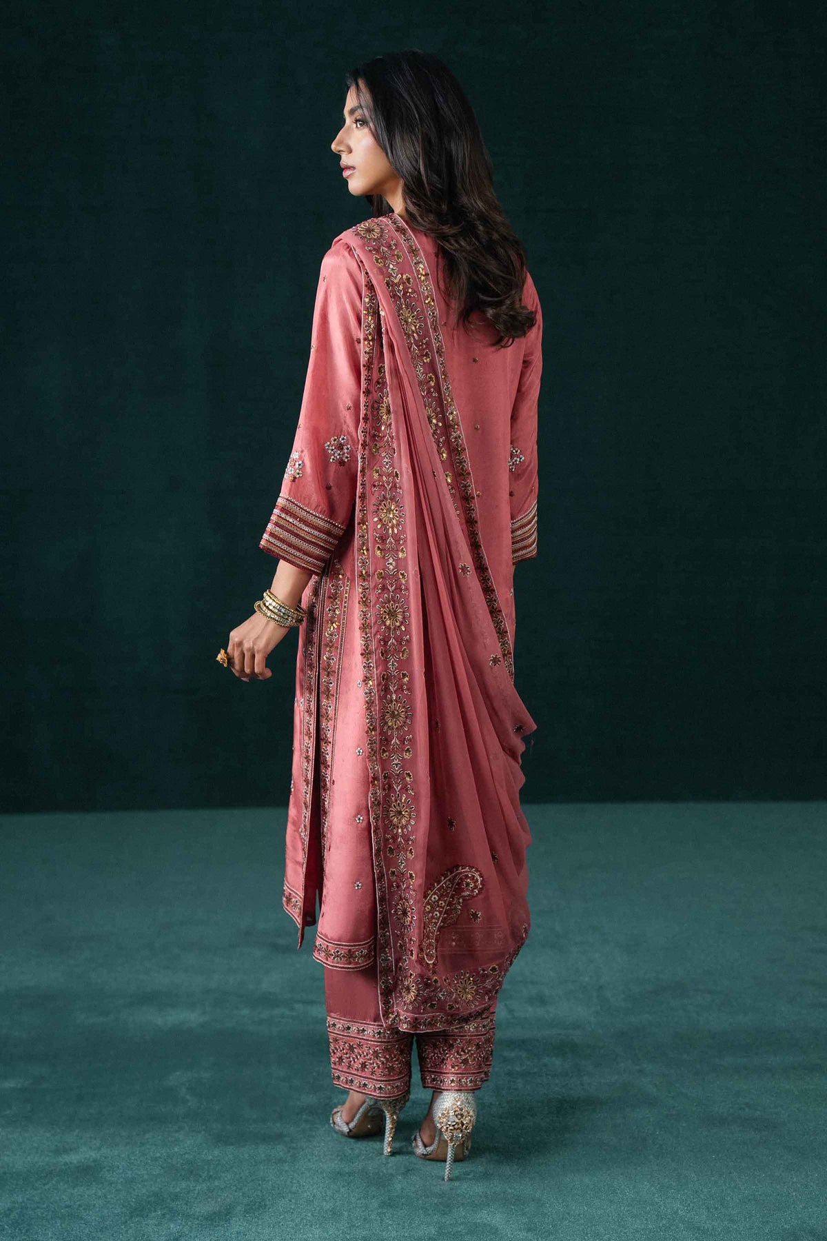 3 Piece - Embroidered Suit - KBS26-77