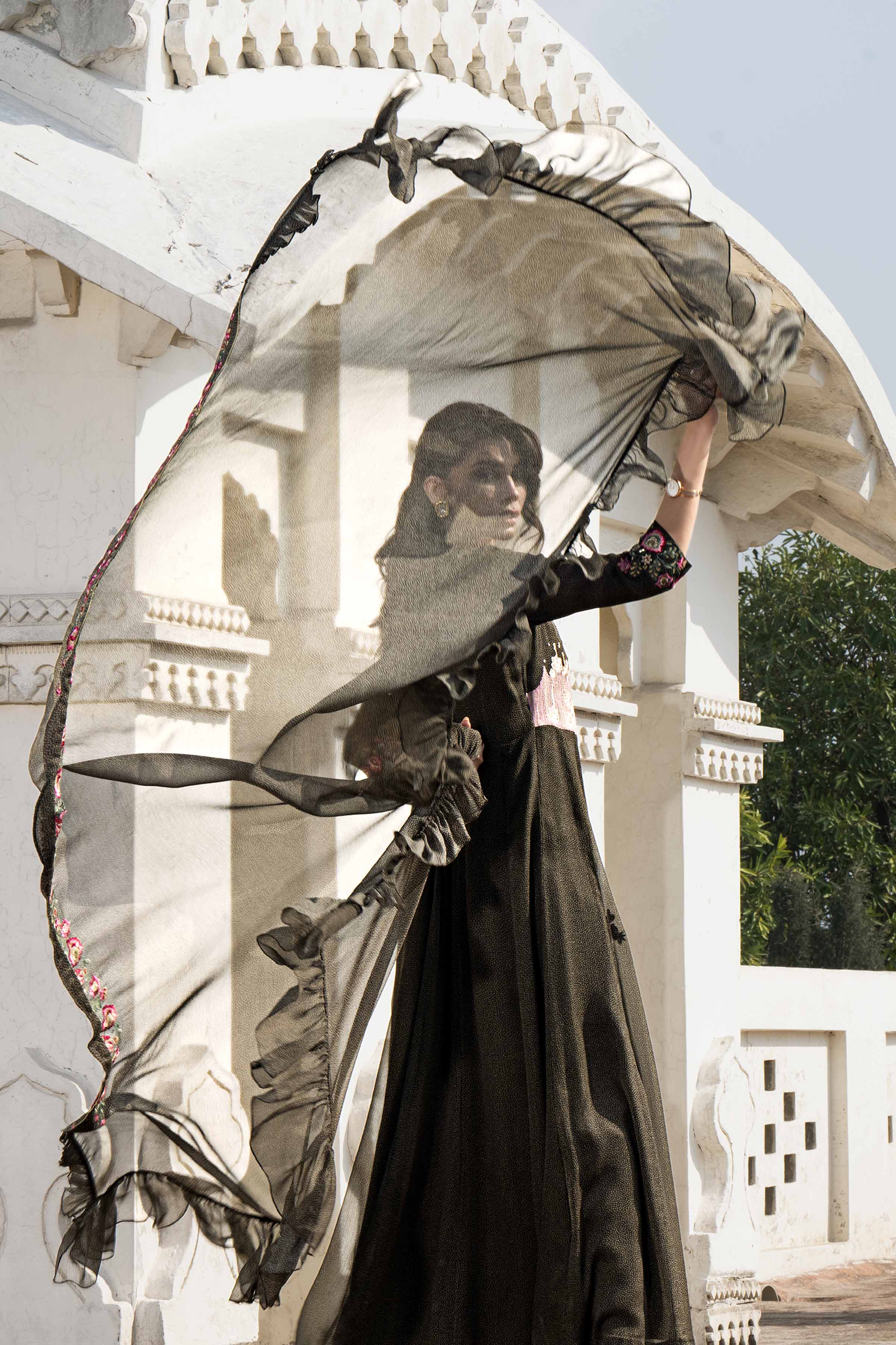 2 Piece - Printed Embroidered Suit - KFE24-114