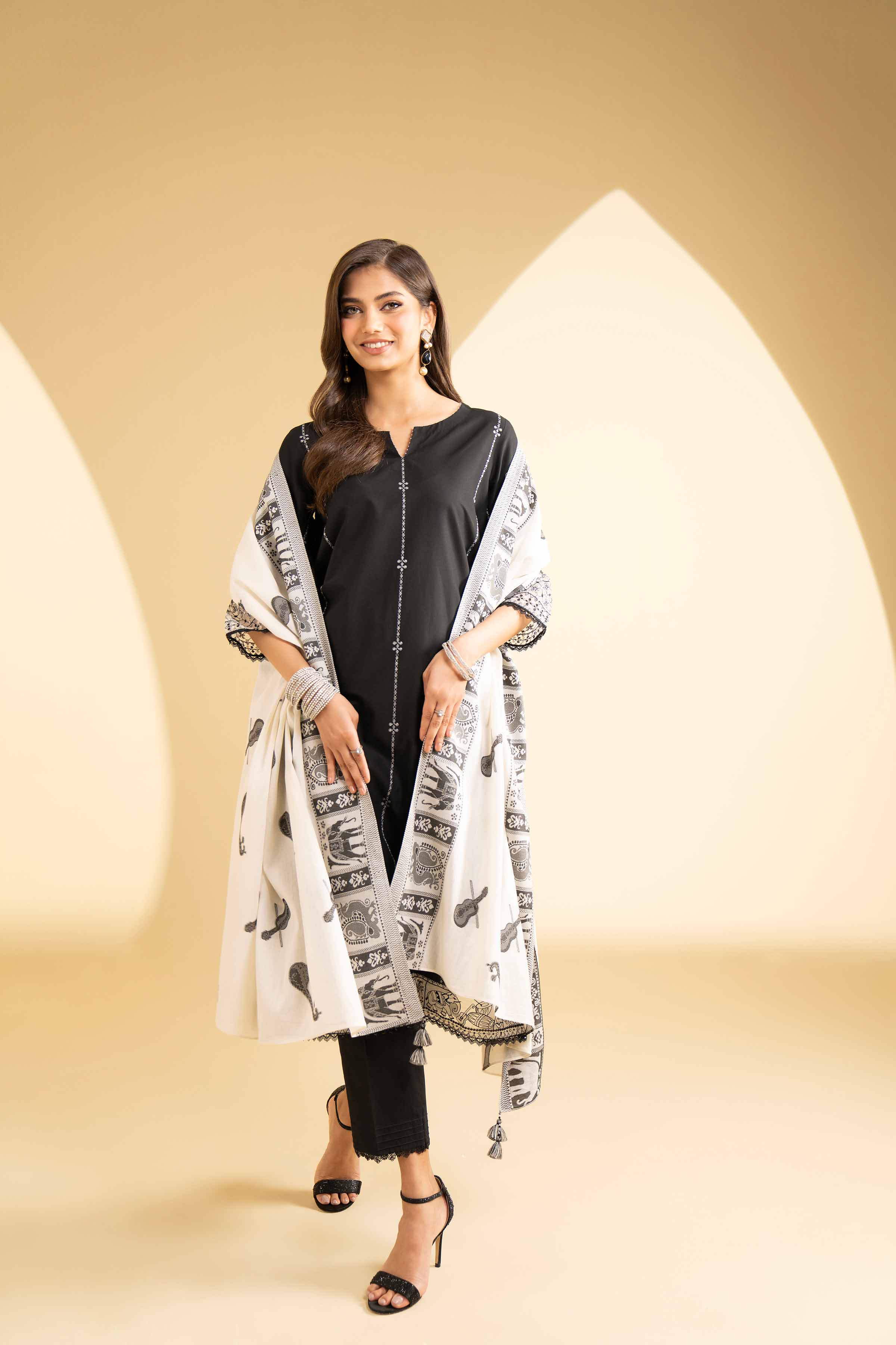 3 Piece - Embroidered Suit - KFE25-01