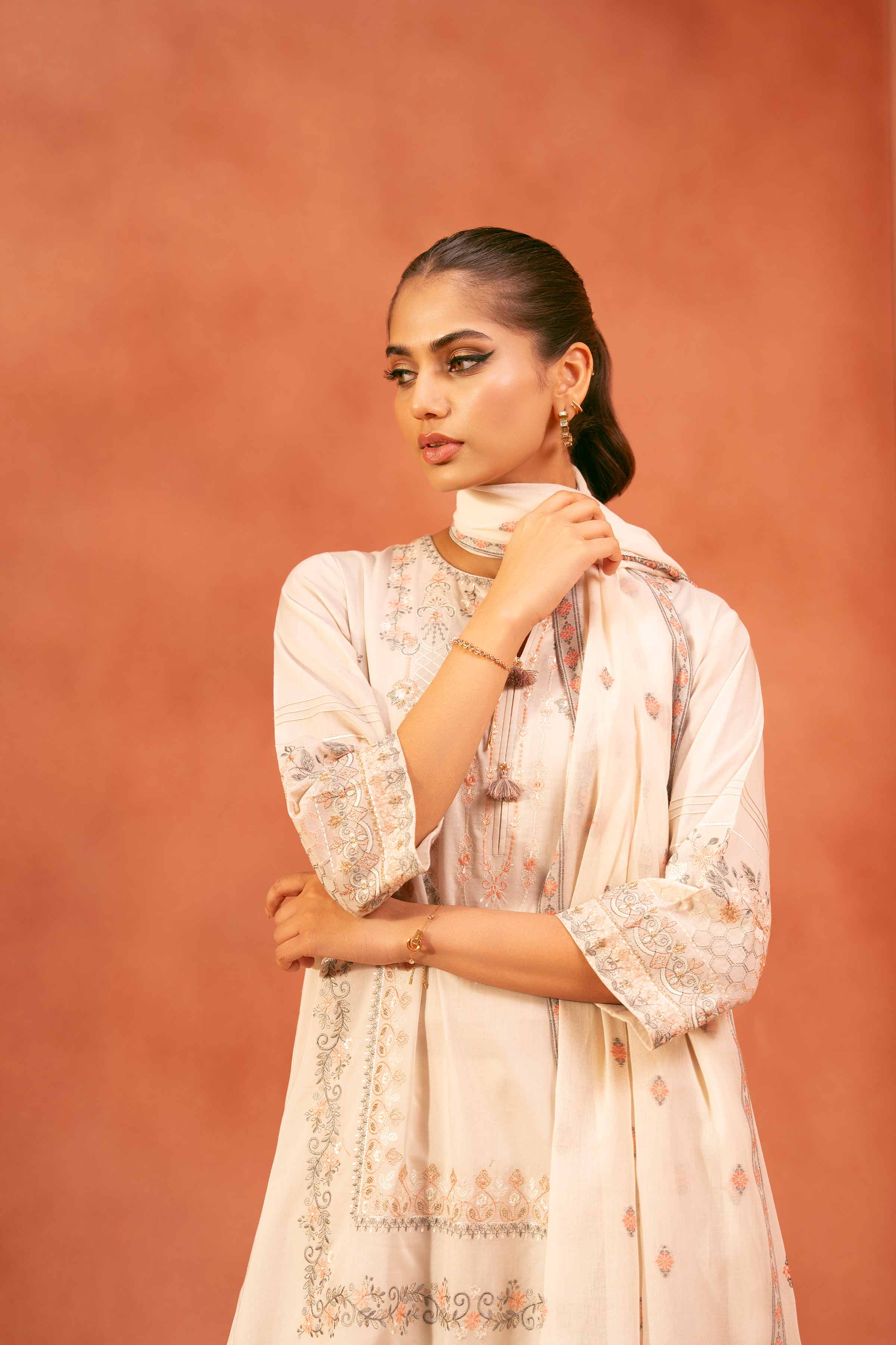 3 Piece - Embroidered Suit - KFE25-116