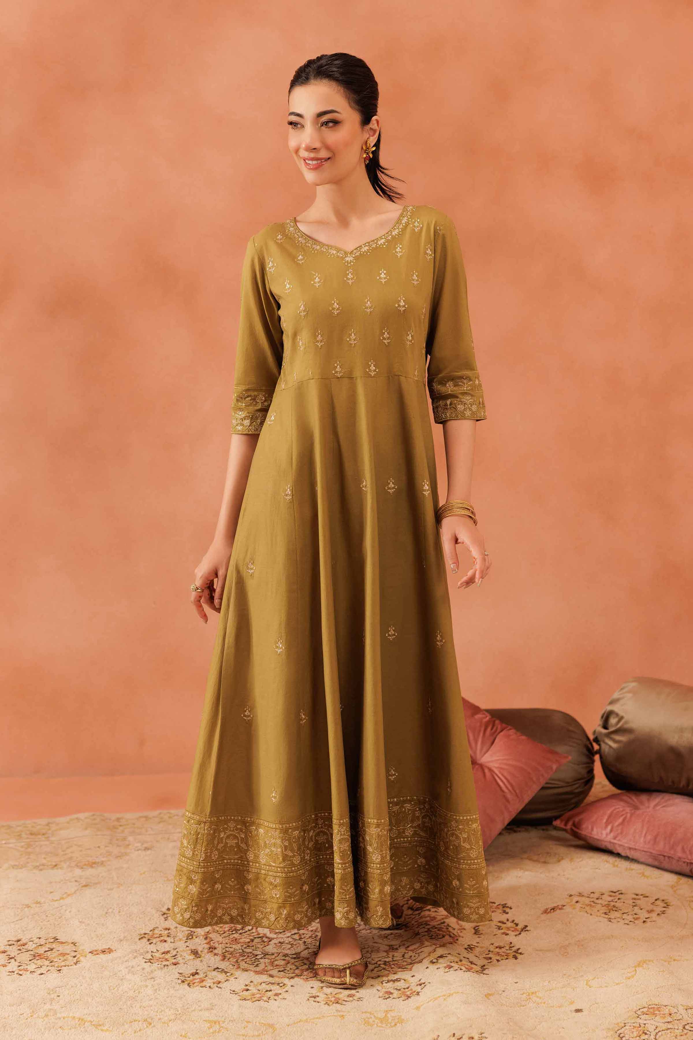 Embroidered Dress - KFE25-119