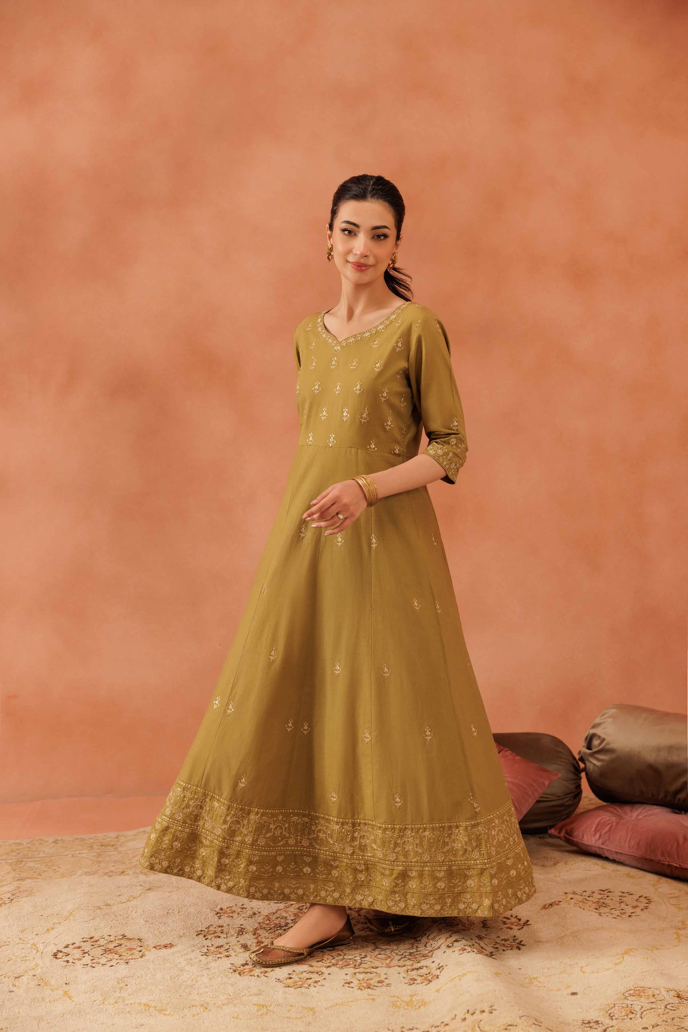 Embroidered Dress - KFE25-119