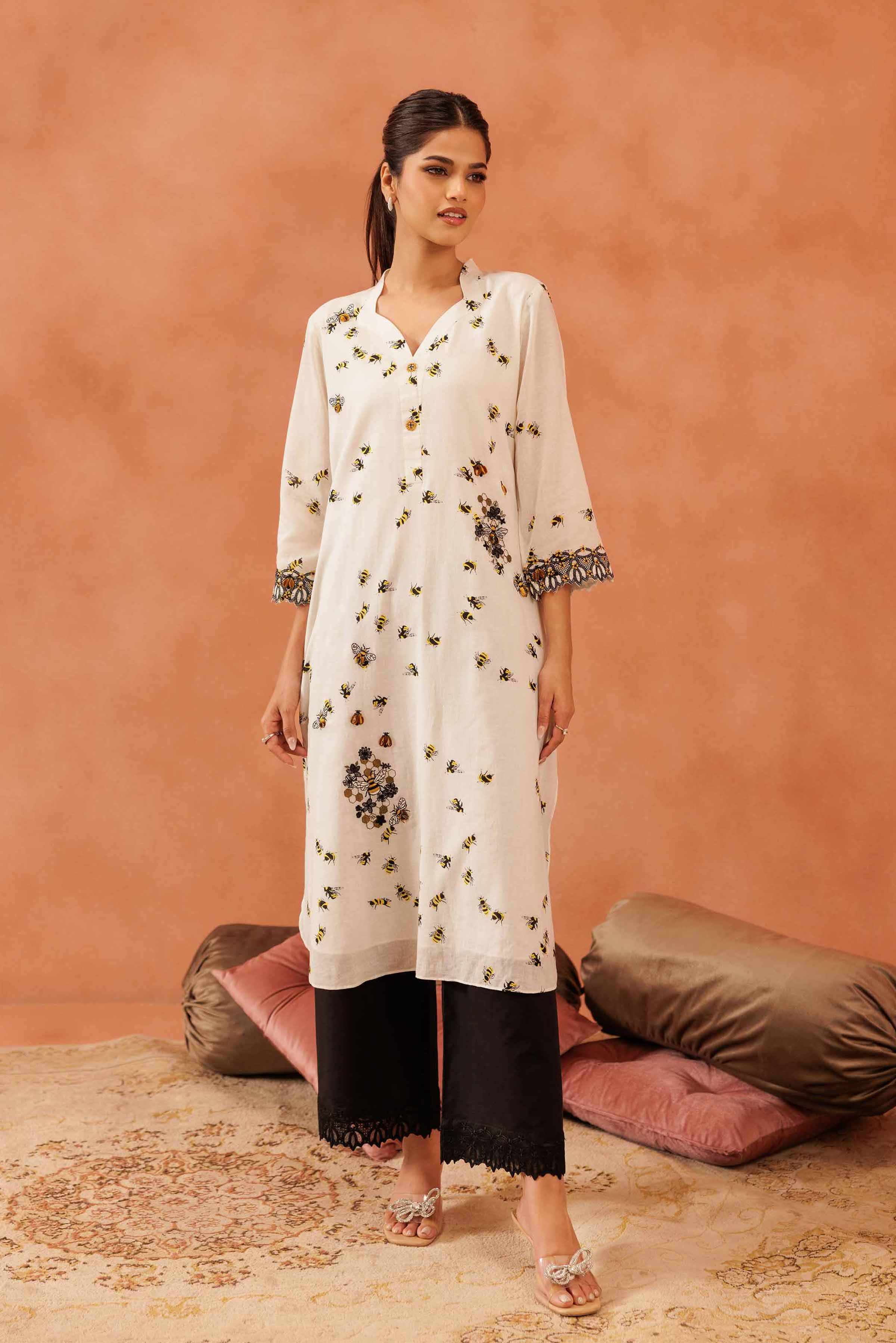 2 Piece - Embroidered Suit - KFE25-123