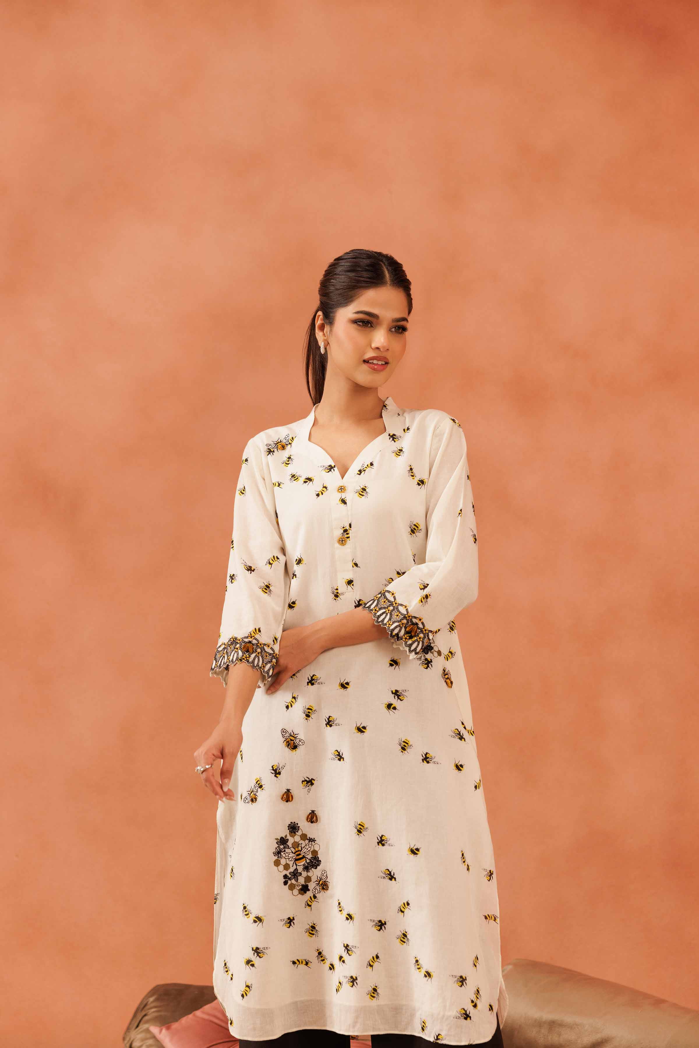 2 Piece - Embroidered Suit - KFE25-123
