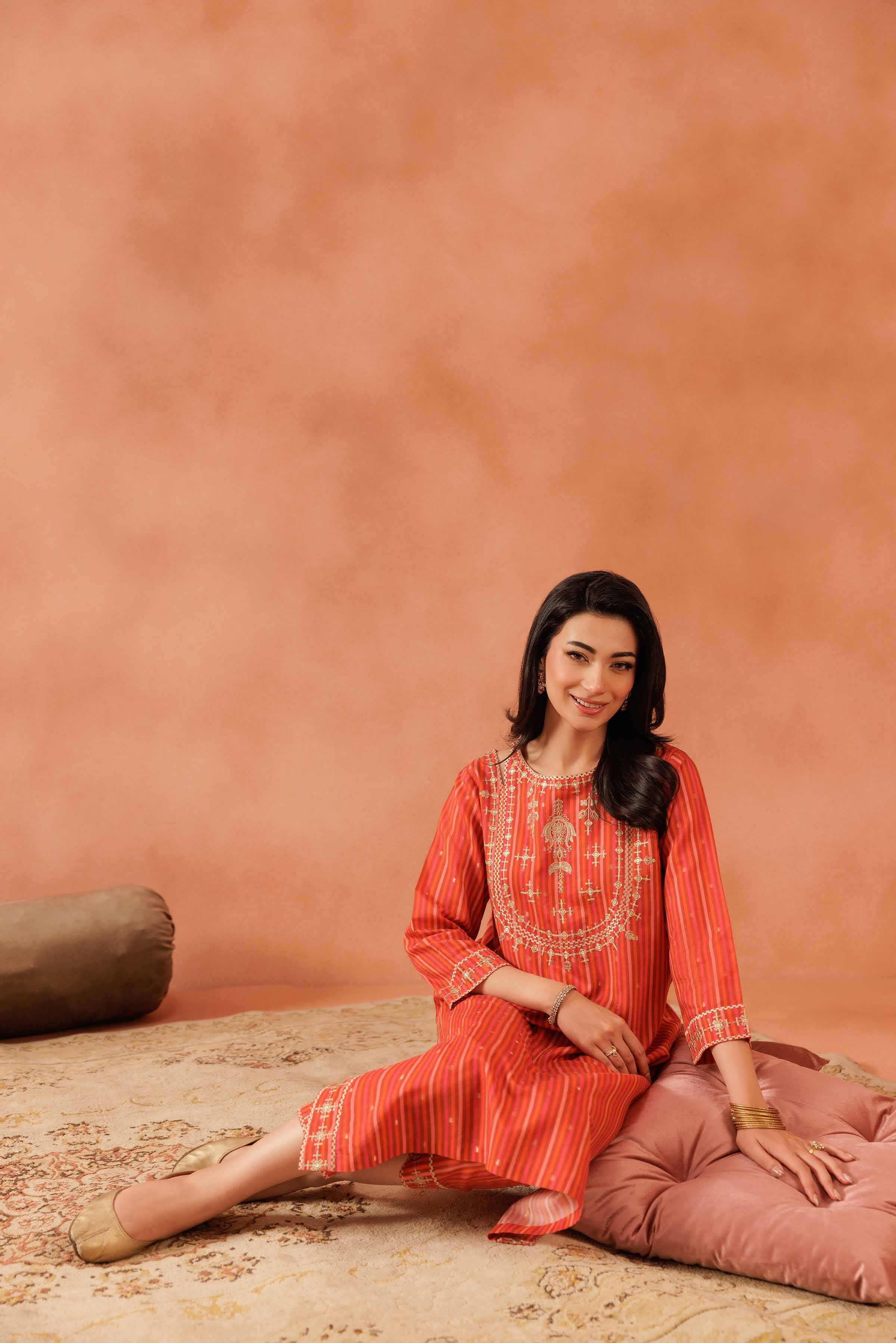 2 Piece - Embroidered Suit - KFE25-130