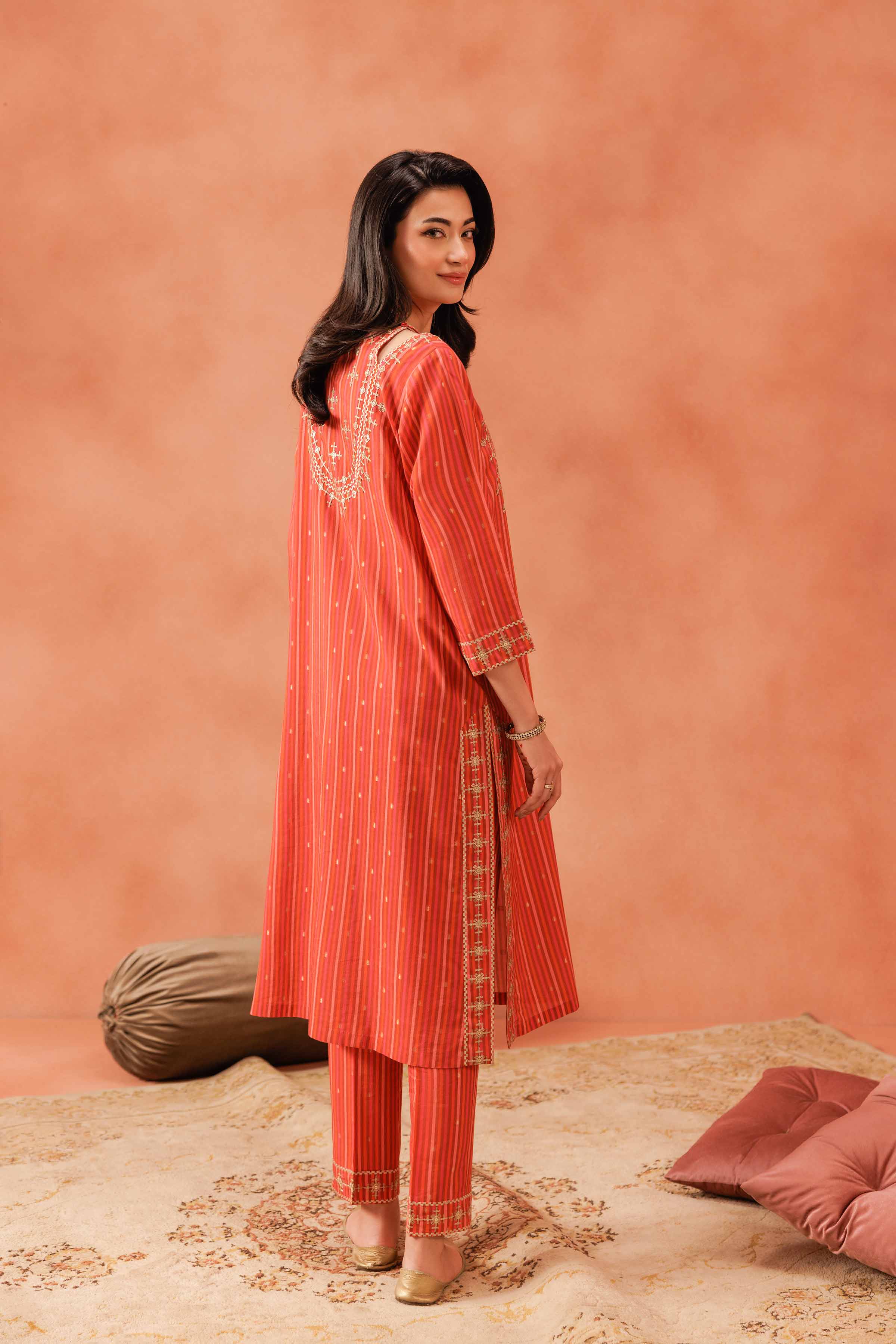 2 Piece - Embroidered Suit - KFE25-130