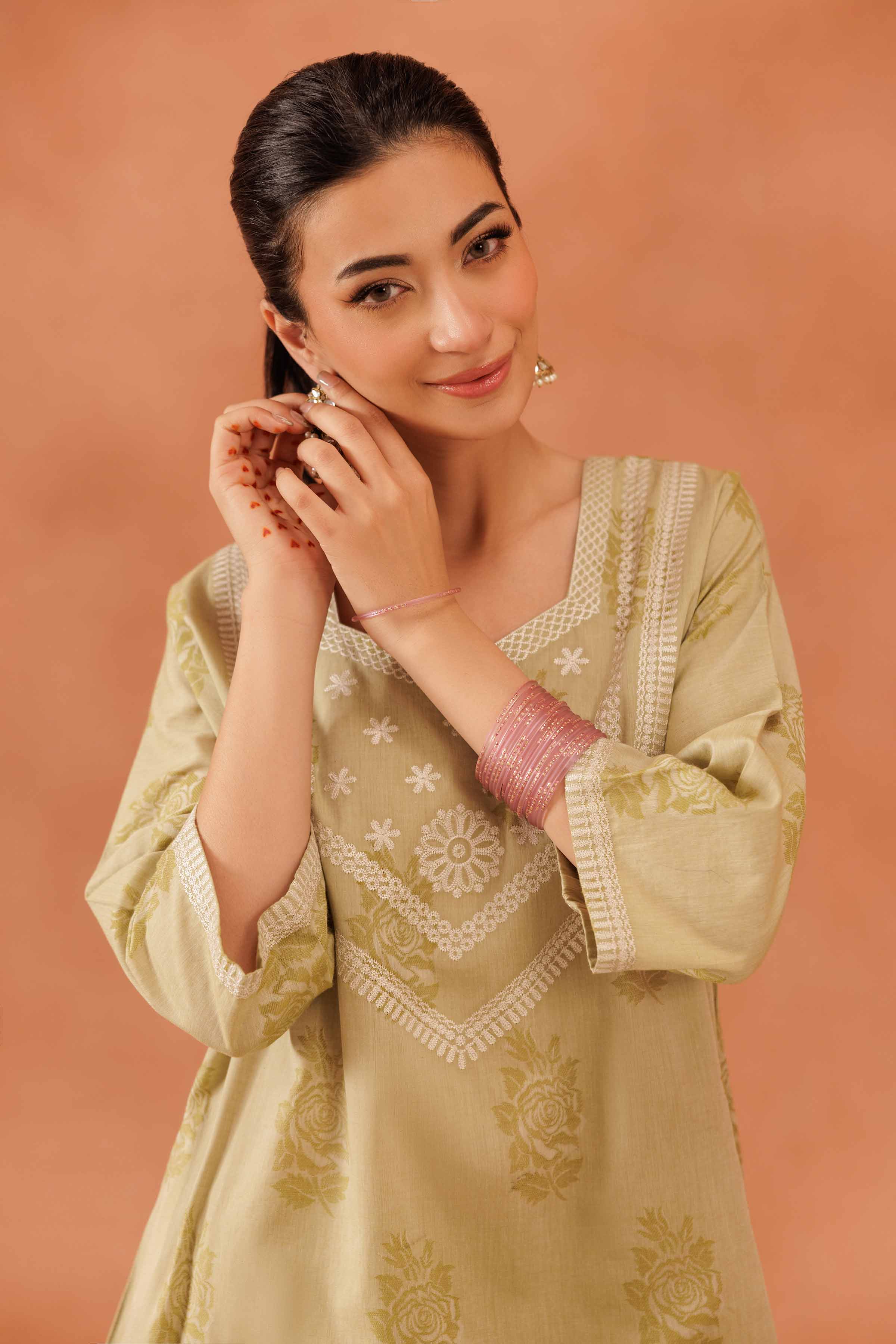 2 Piece - Embroidered Suit - KFE25-132