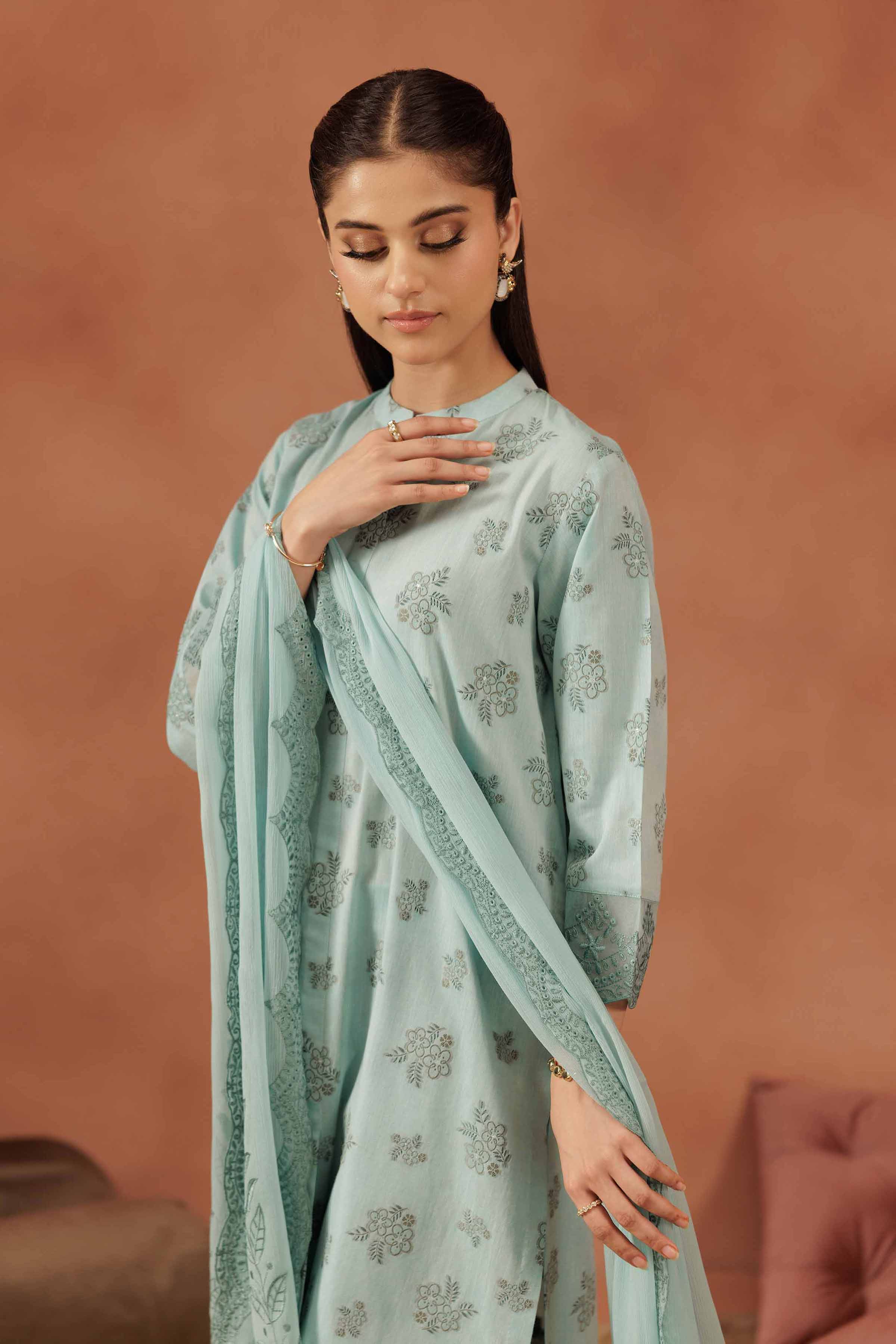 3 Piece - Embroidered Suit - KFE25-159