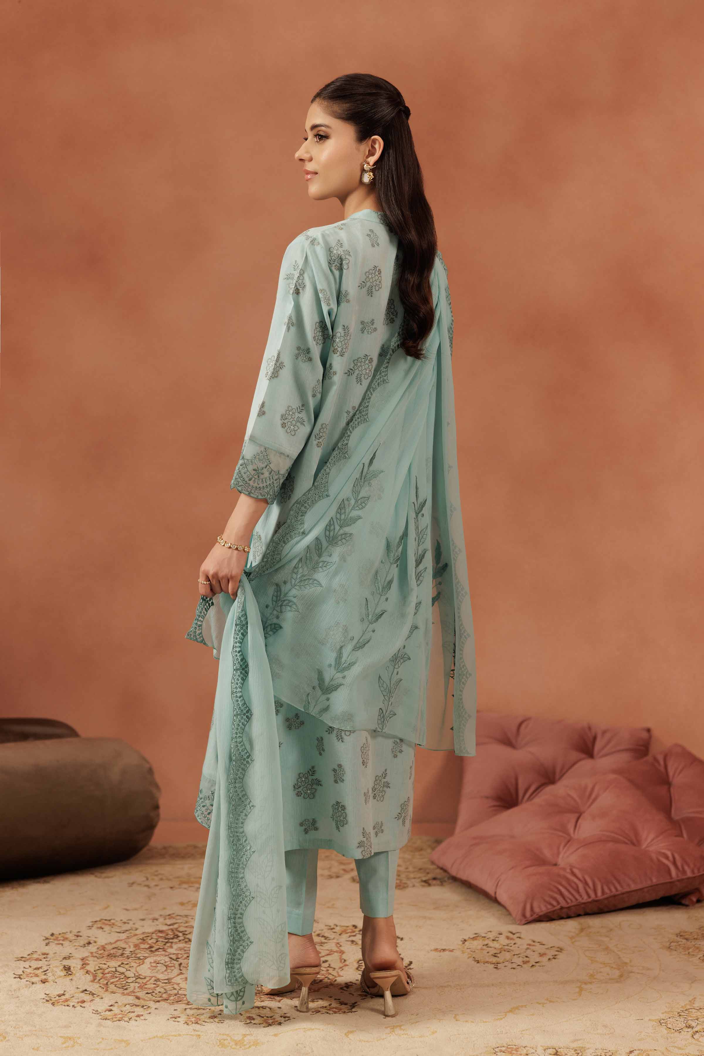 3 Piece - Embroidered Suit - KFE25-159