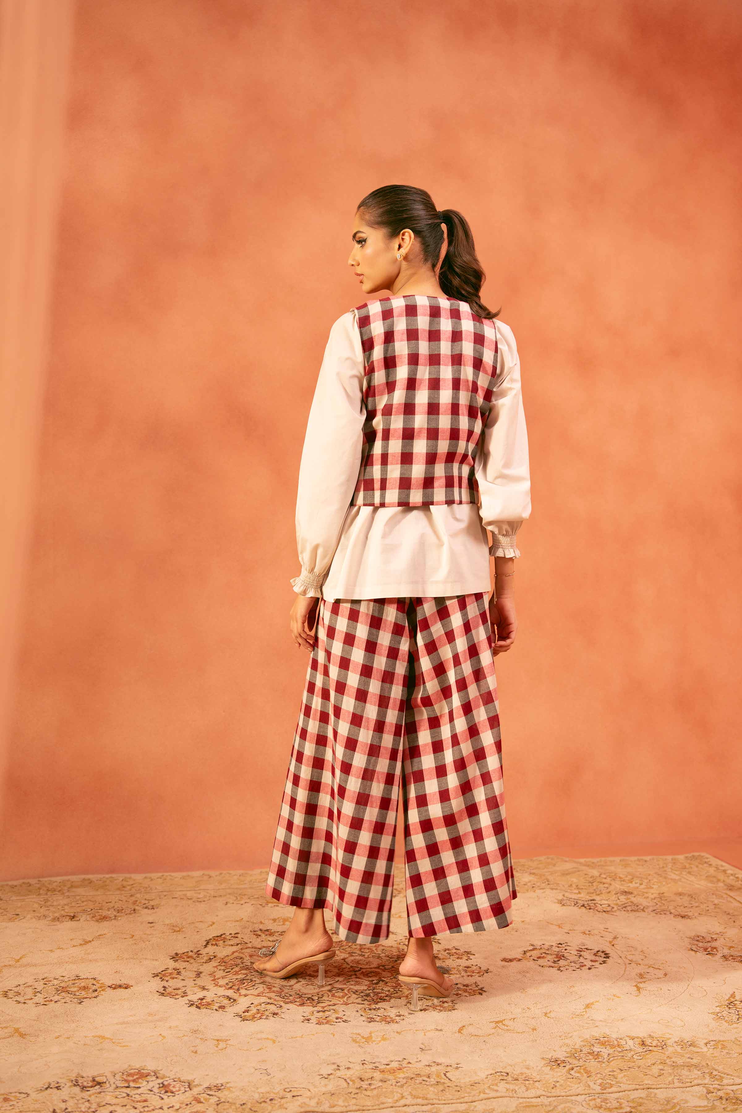 3 Piece - Printed Embroidered Suit - KFE25-170