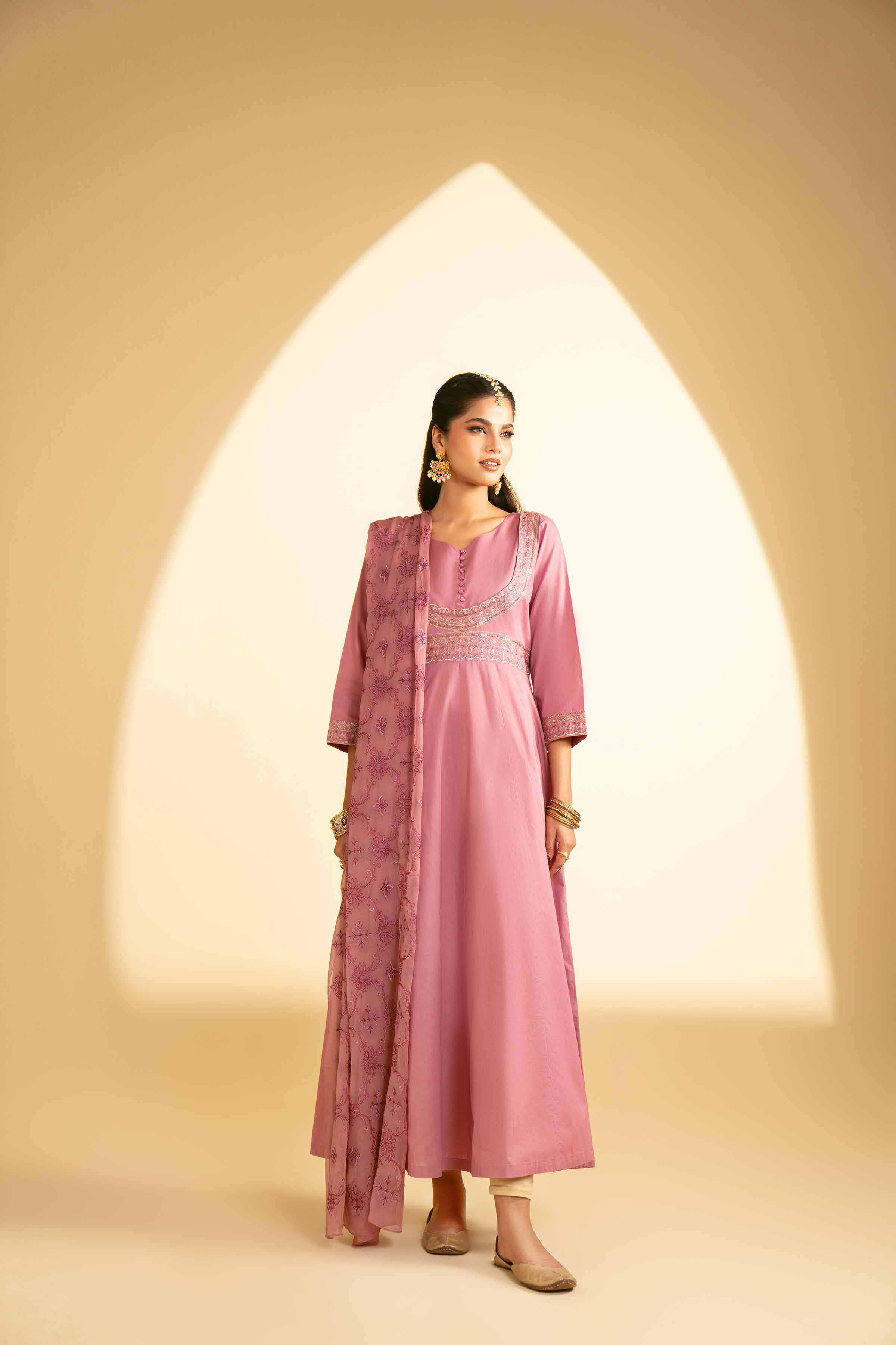 2 Piece - Embroidered Suit - KFE25-18