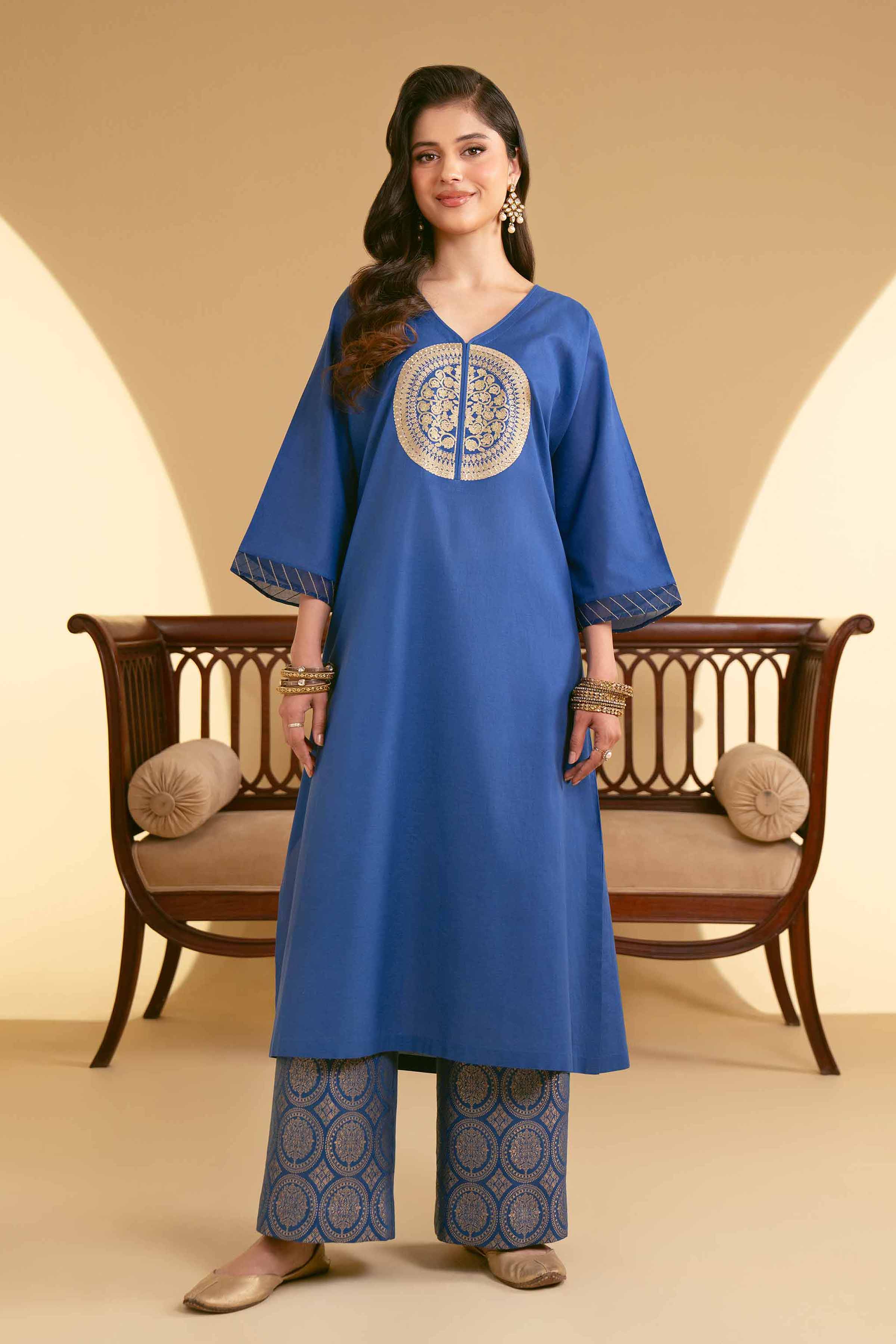2 Piece - Embroidered Suit - KFE25-66