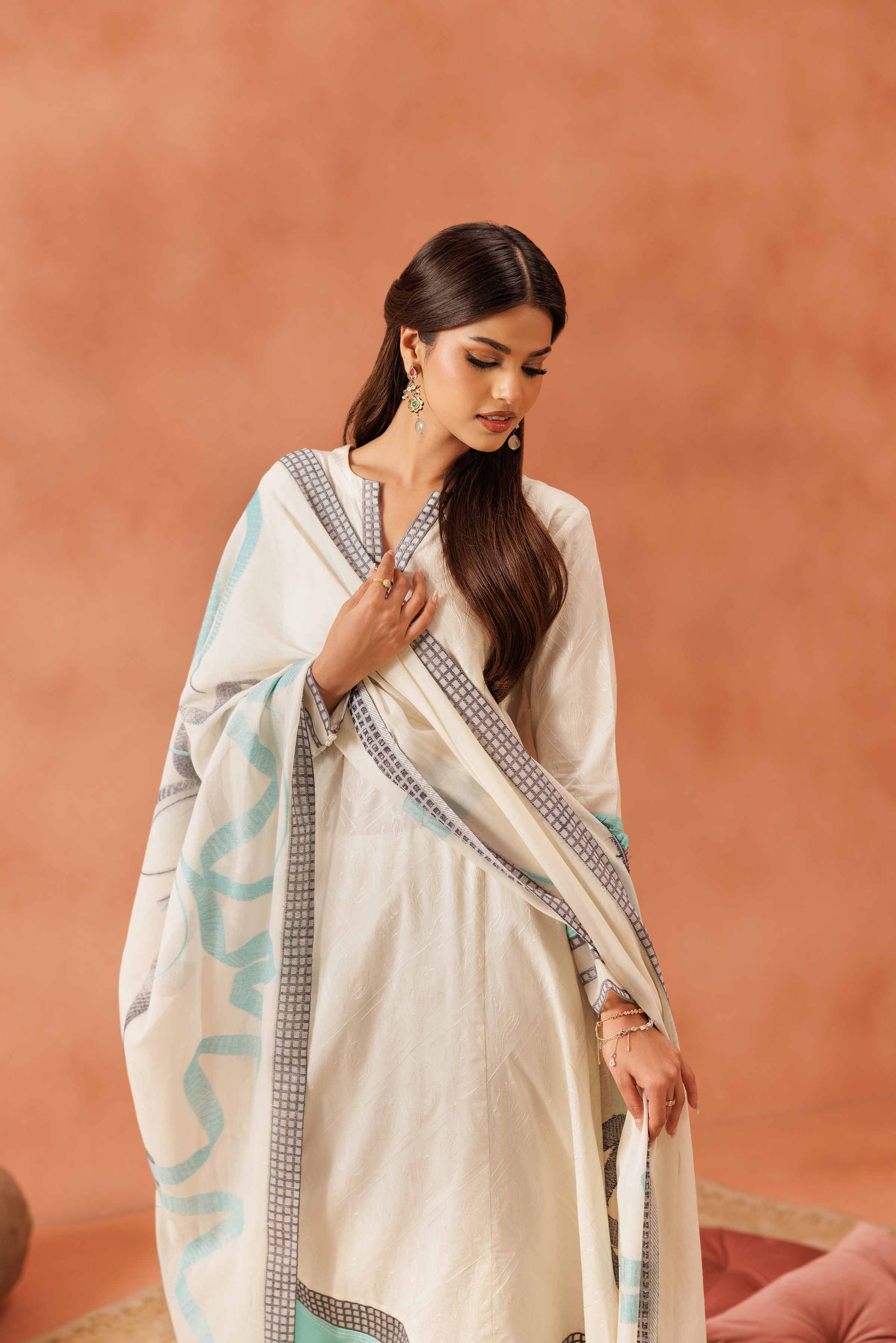 3 Piece - Embroidered Suit - KFE25-67