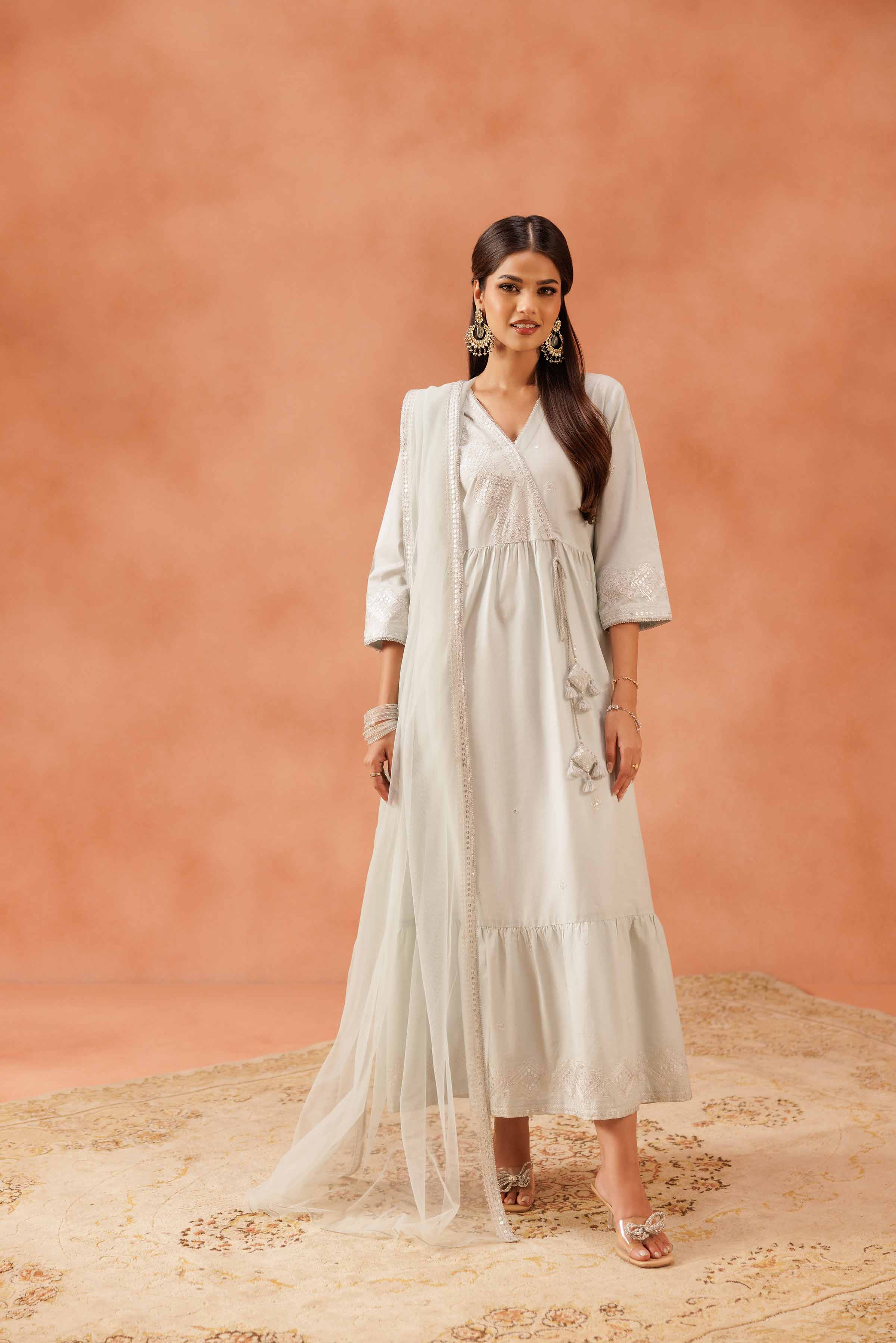 2 Piece - Embroidered Suit - KFE25-68