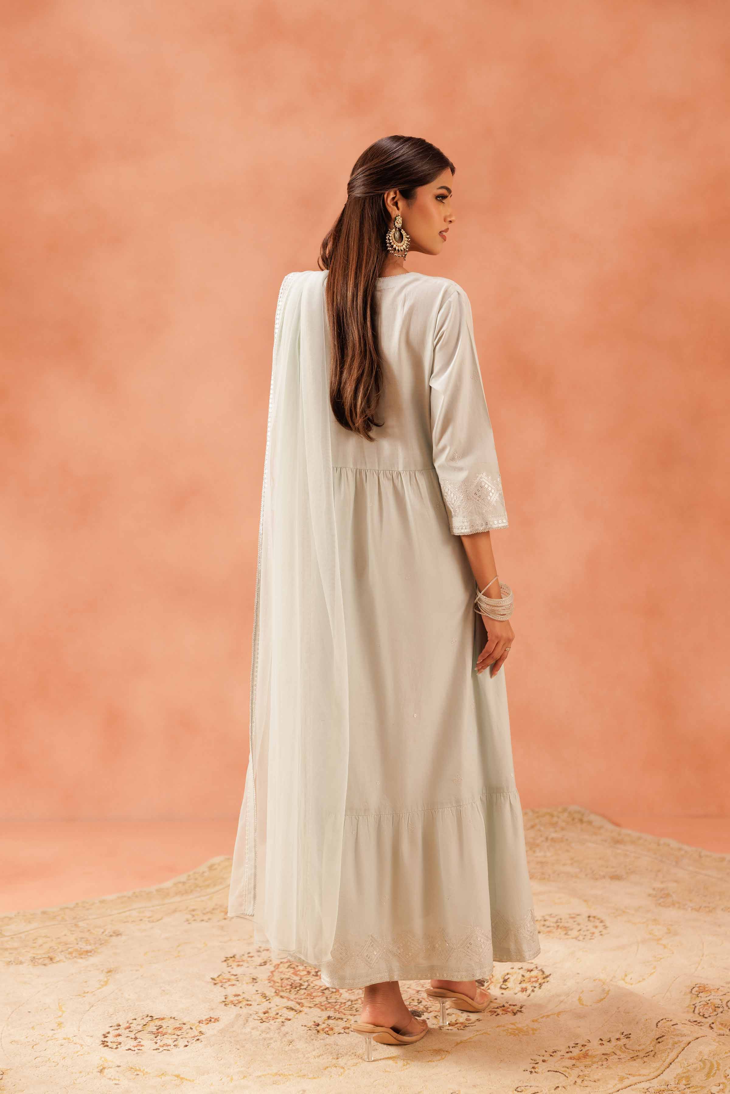 2 Piece - Embroidered Suit - KFE25-68