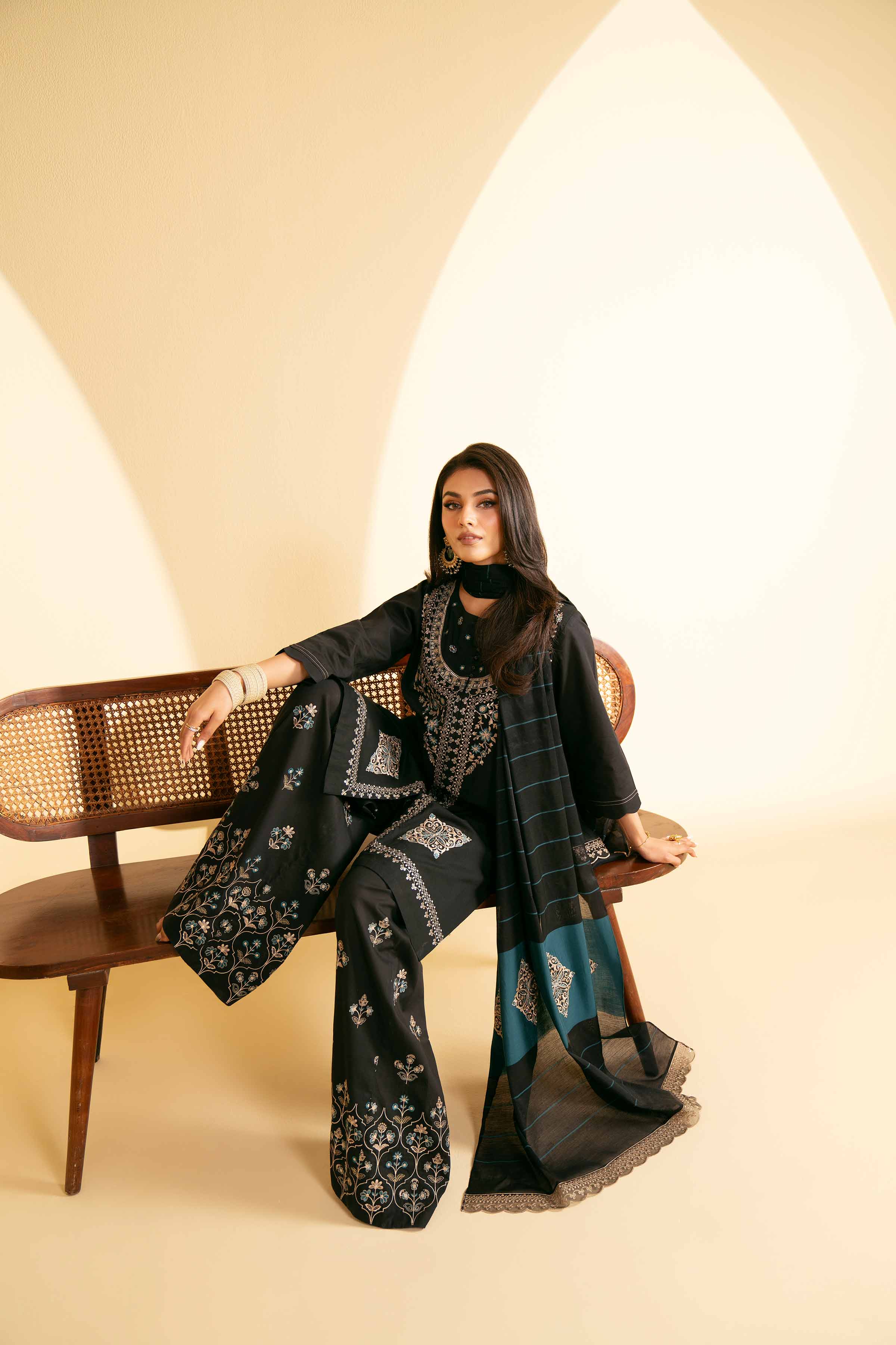 3 Piece - Embroidered Suit - KFE25-71