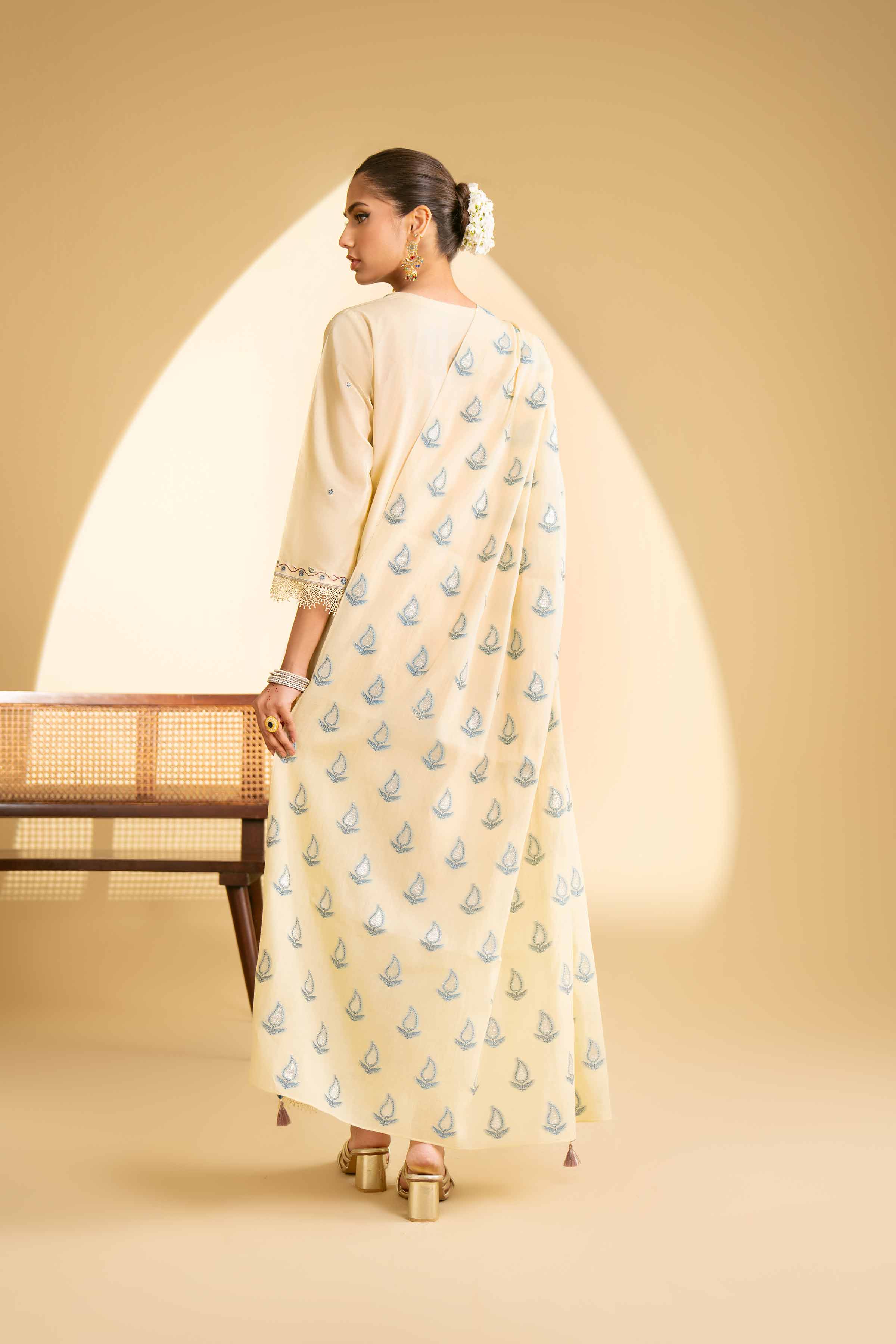 3 Piece -Embroidered Suit - KFE25-76