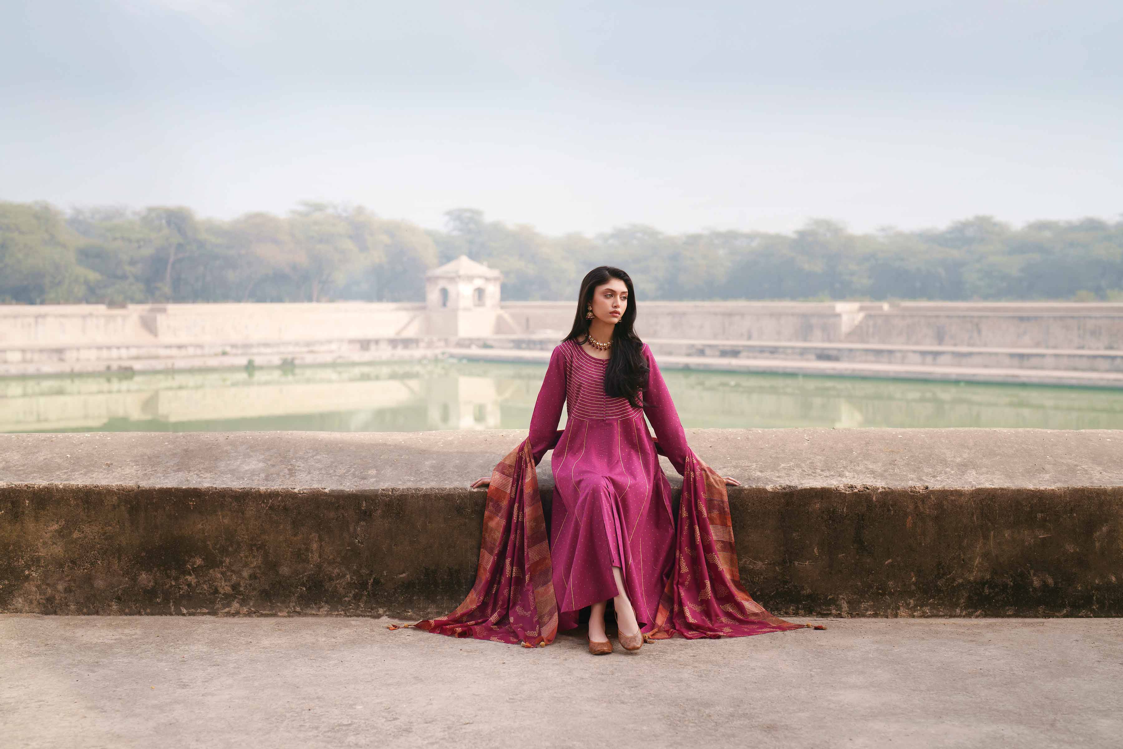 3 Piece - Embroidered Suit - KFE26-113