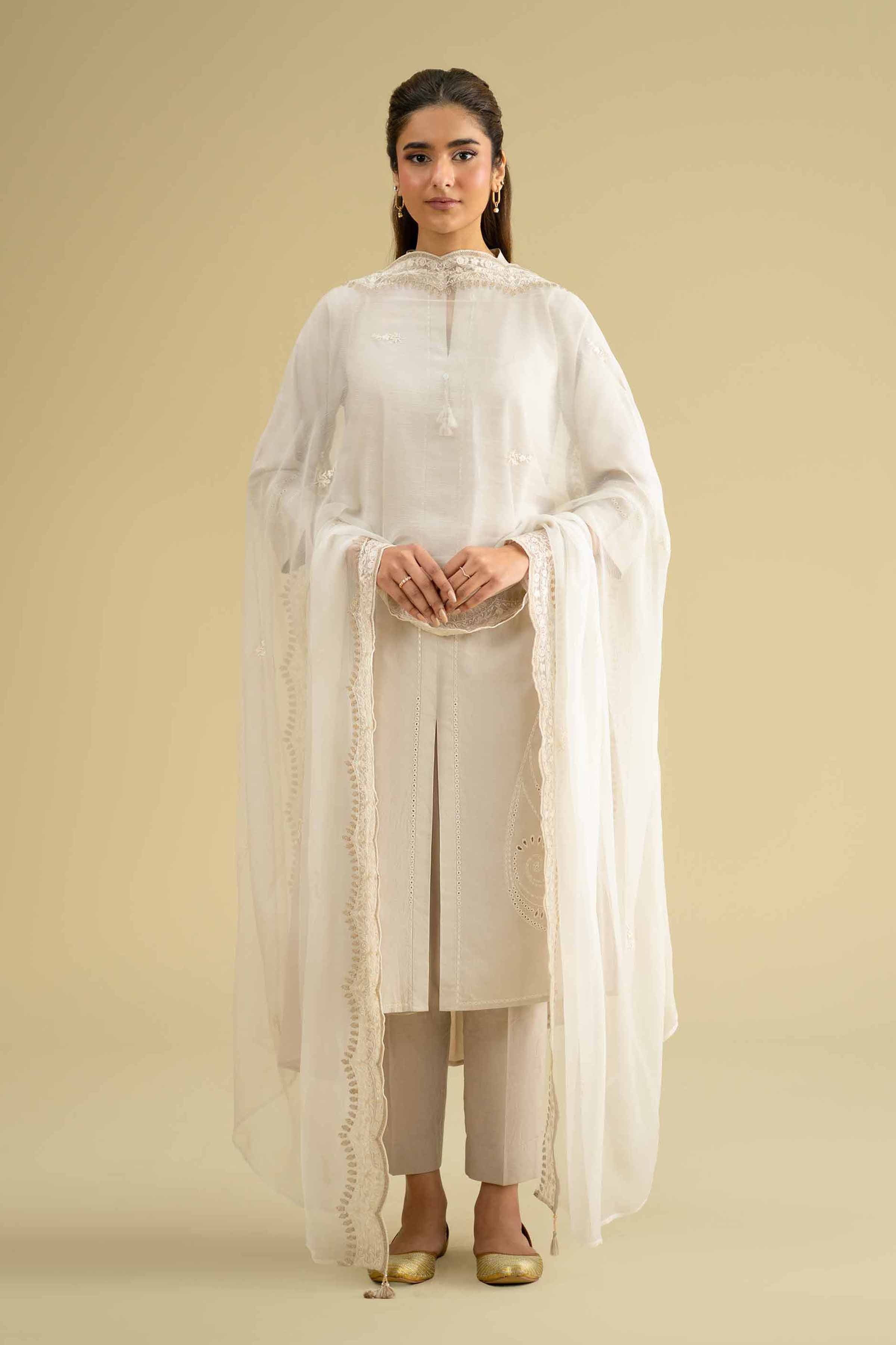 Embroidered Dupatta - KFE26-122