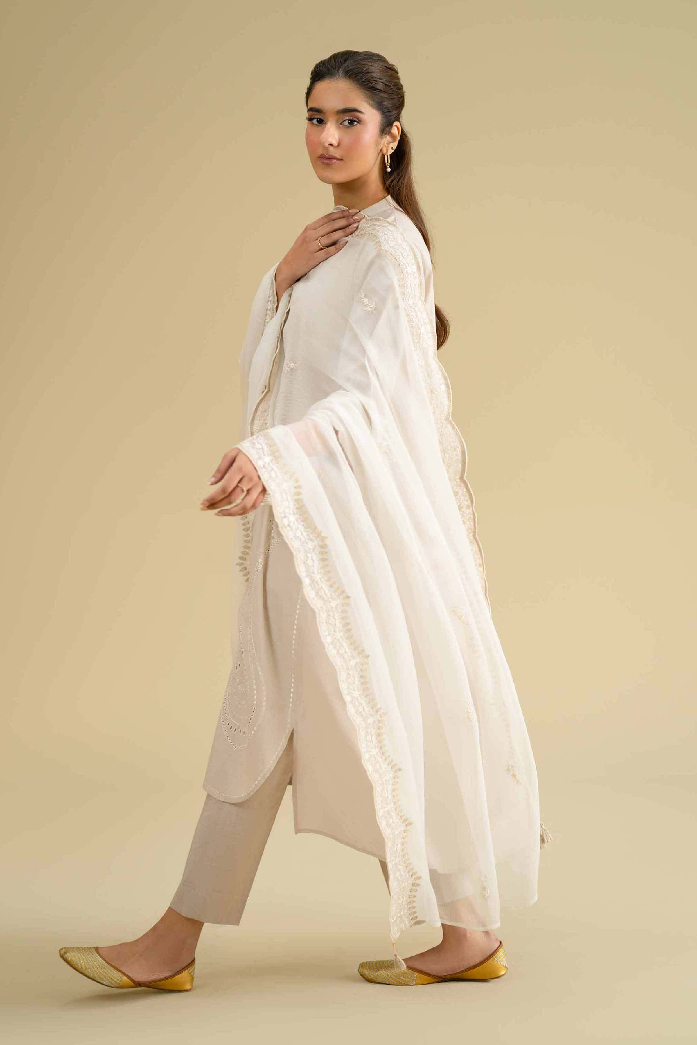 Embroidered Dupatta - KFE26-122