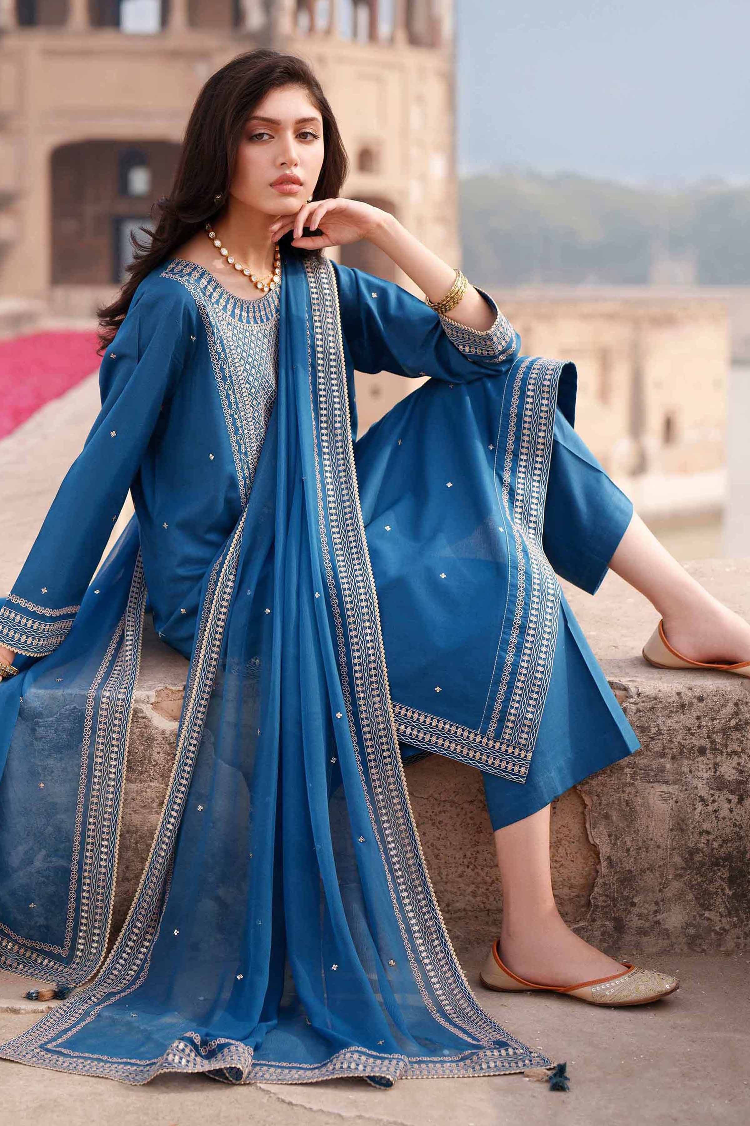 3 Piece - Embroidered Suit - KFE26-133
